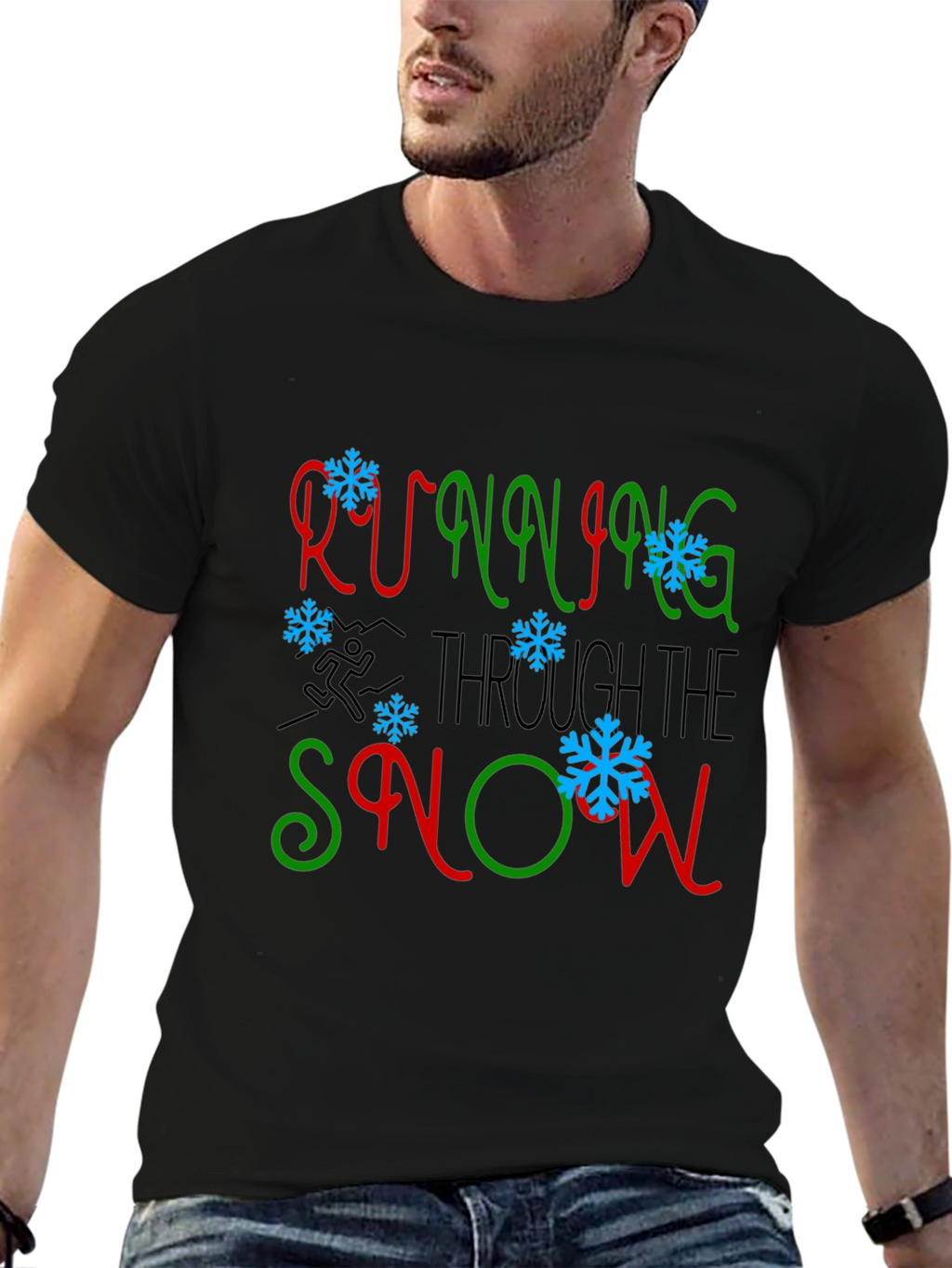 Running Through the Snow Graphic Tee