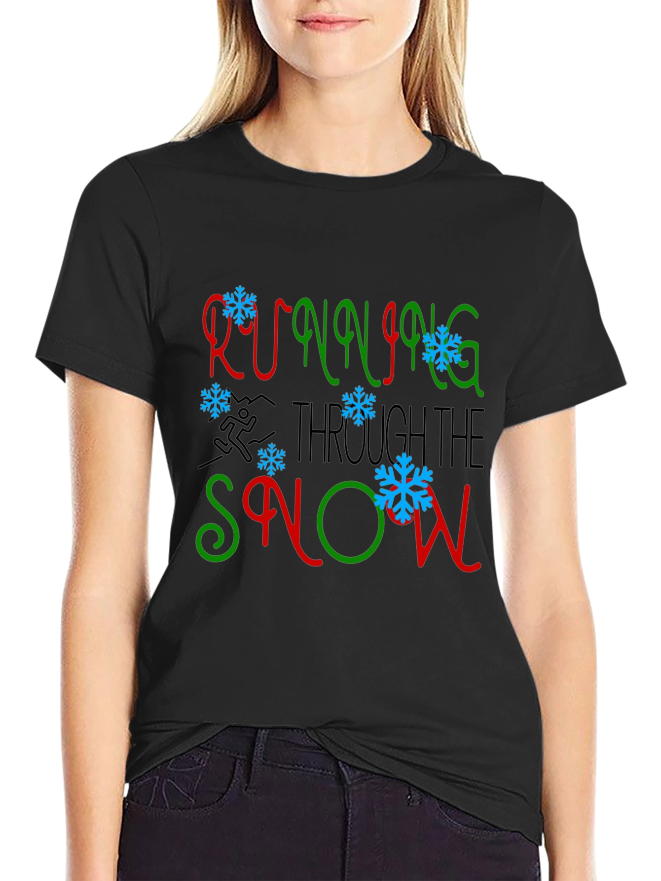 Running Through the Snow Graphic Tee