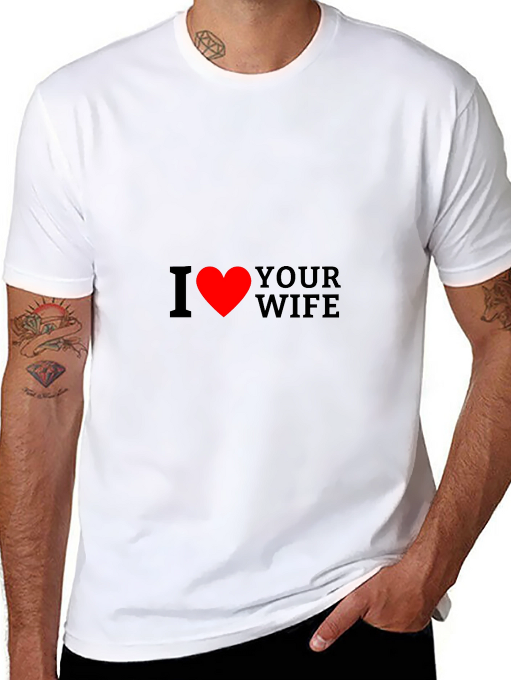 I Heart Your Wife Funny Graphic Tee