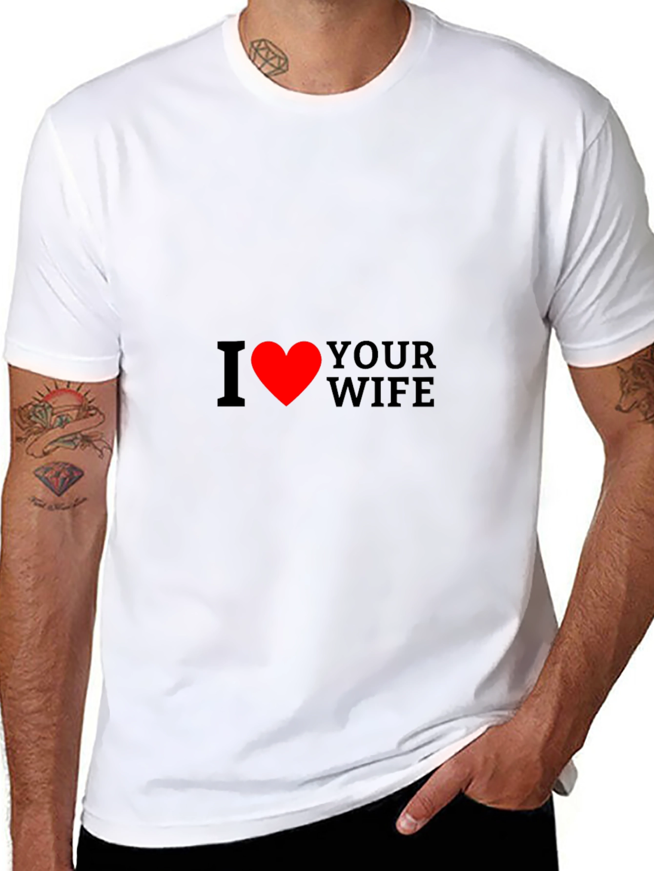 I Heart Your Wife Funny Graphic Tee