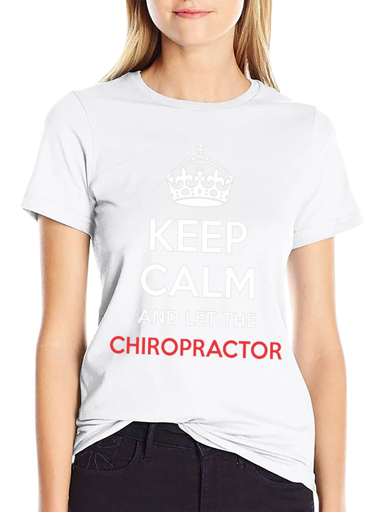 Keep Calm Chiropractor T-Shirt - Novelty Chiropractic Tee