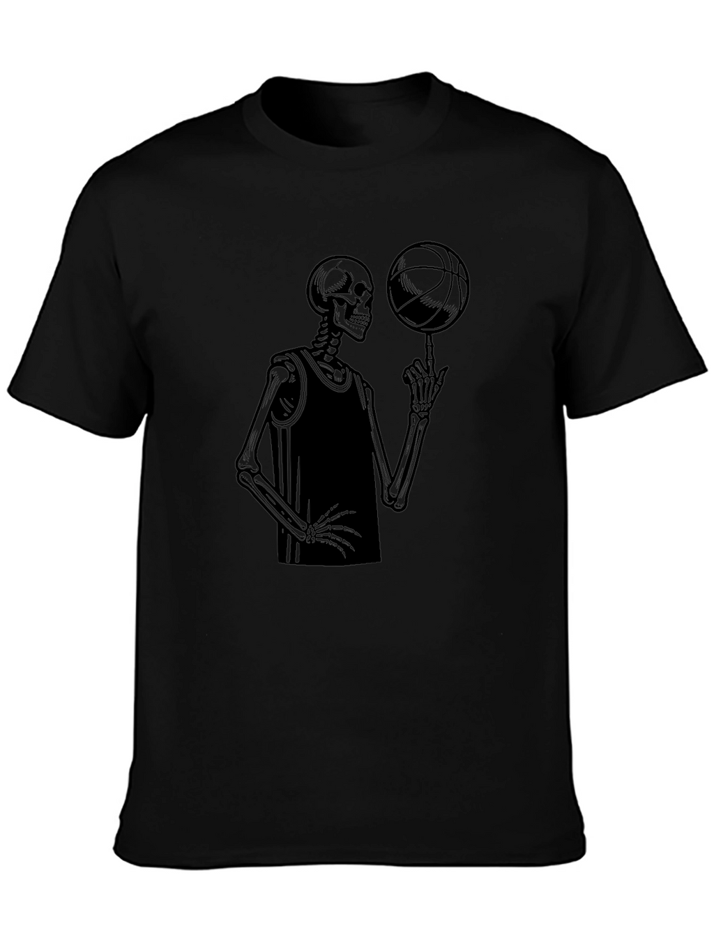 Skeleton Baller Graphic Tee - Cool Design