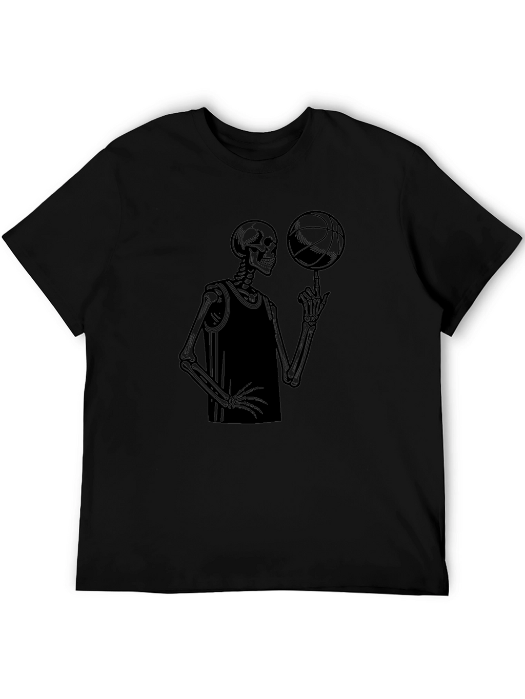 Skeleton Baller Graphic Tee - Cool Design