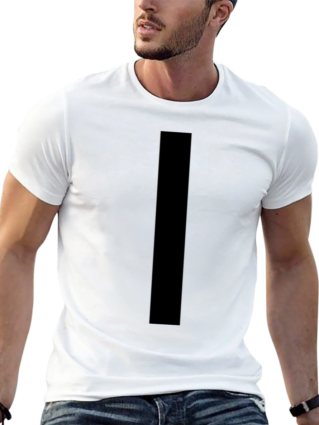Simple Black Cotton T-Shirt