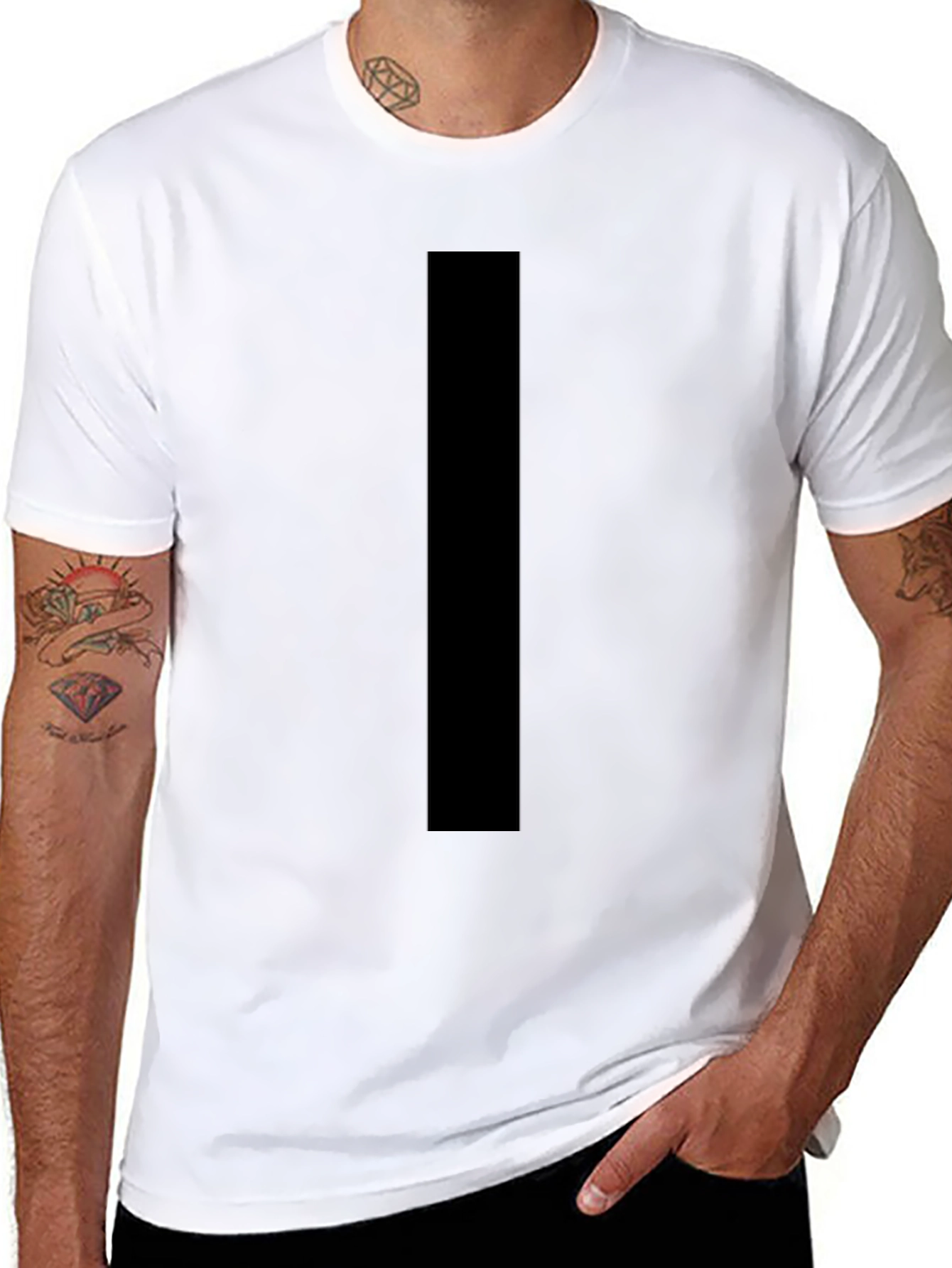 Simple Black Cotton T-Shirt