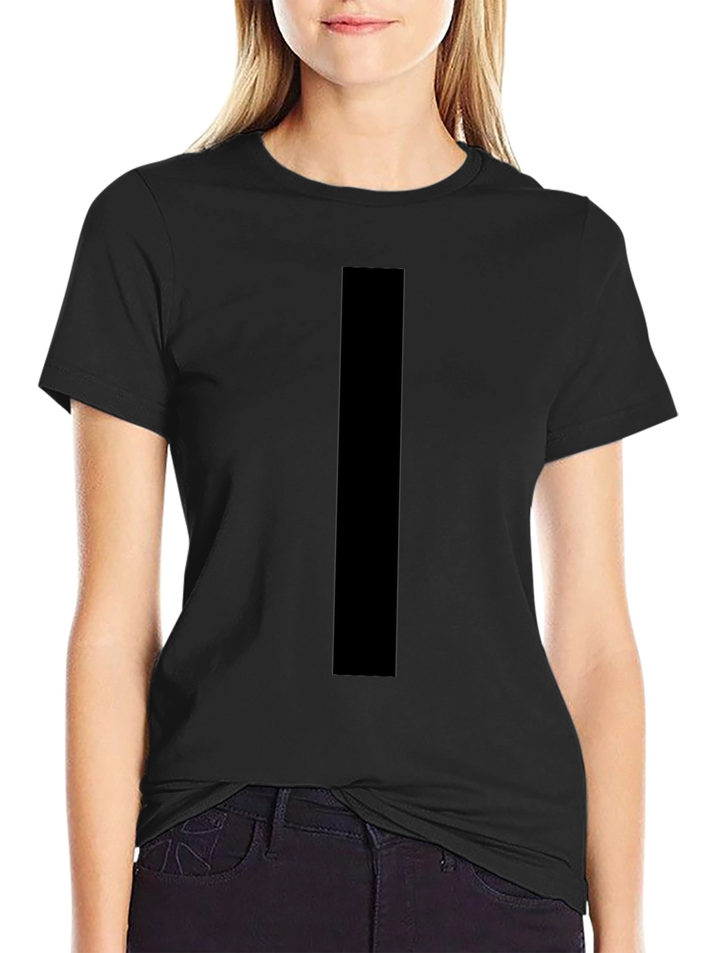 Simple Black Cotton T-Shirt