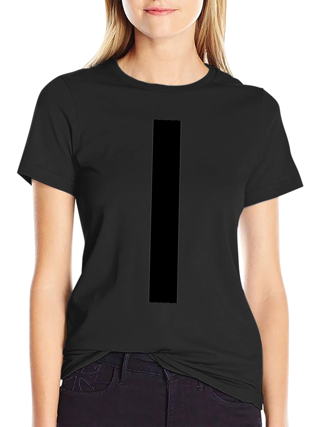 Simple Black Cotton T-Shirt