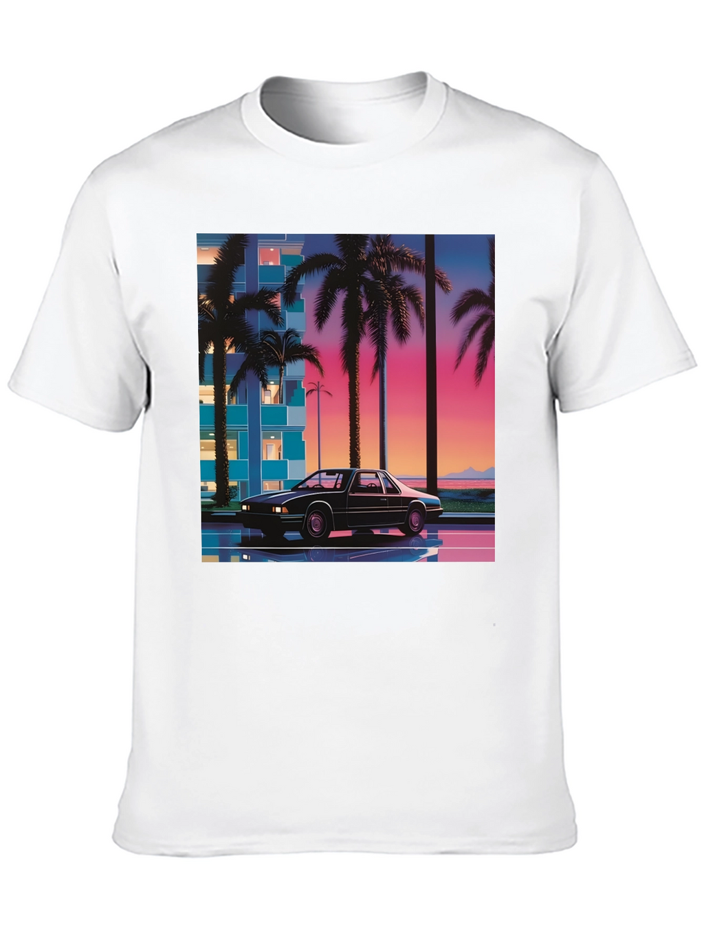 Retro Wave Car T-Shirt