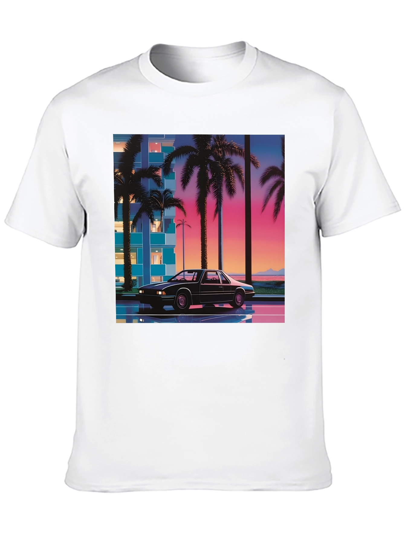 Retro Wave Car T-Shirt