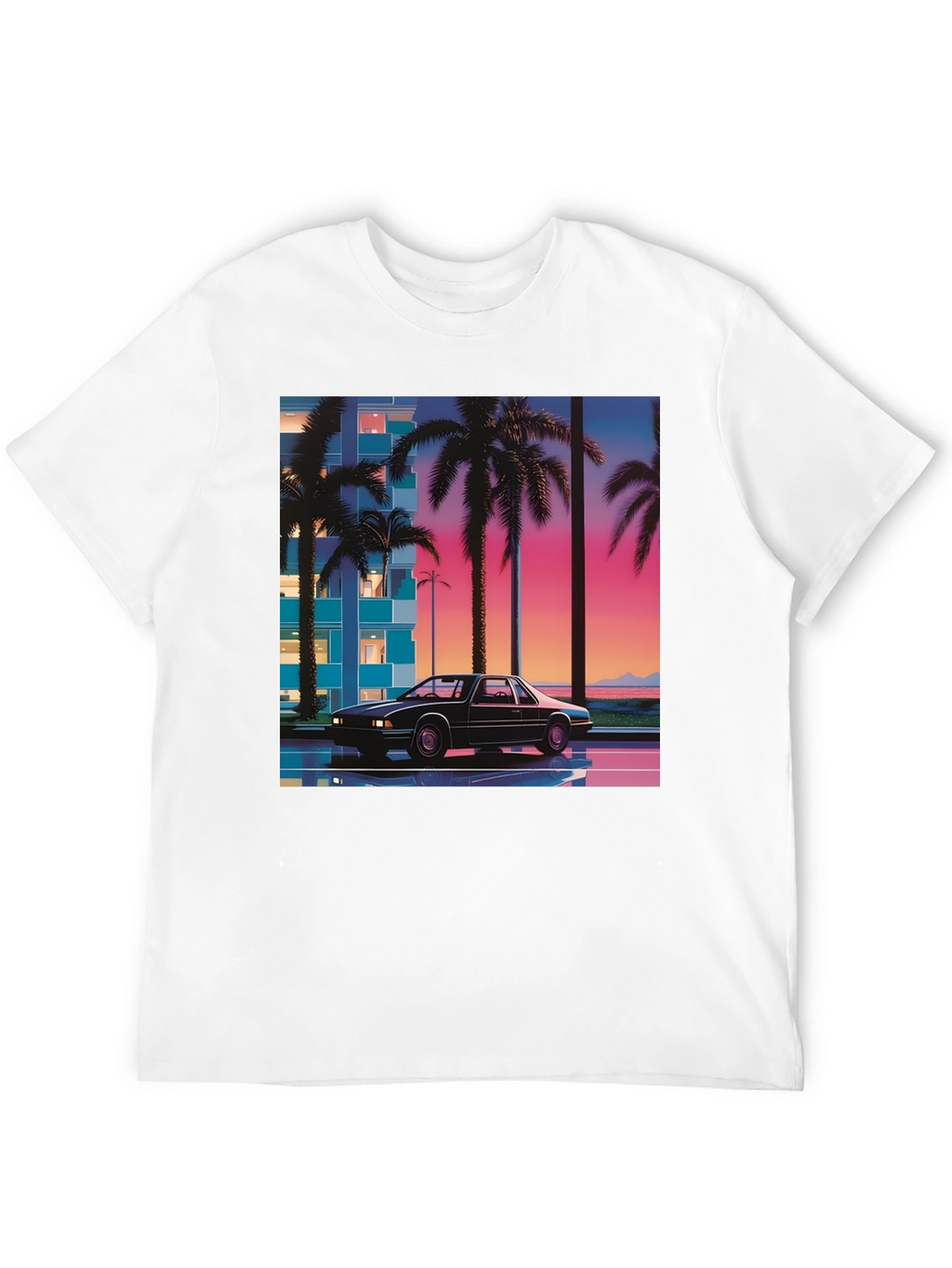 Retro Wave Car T-Shirt