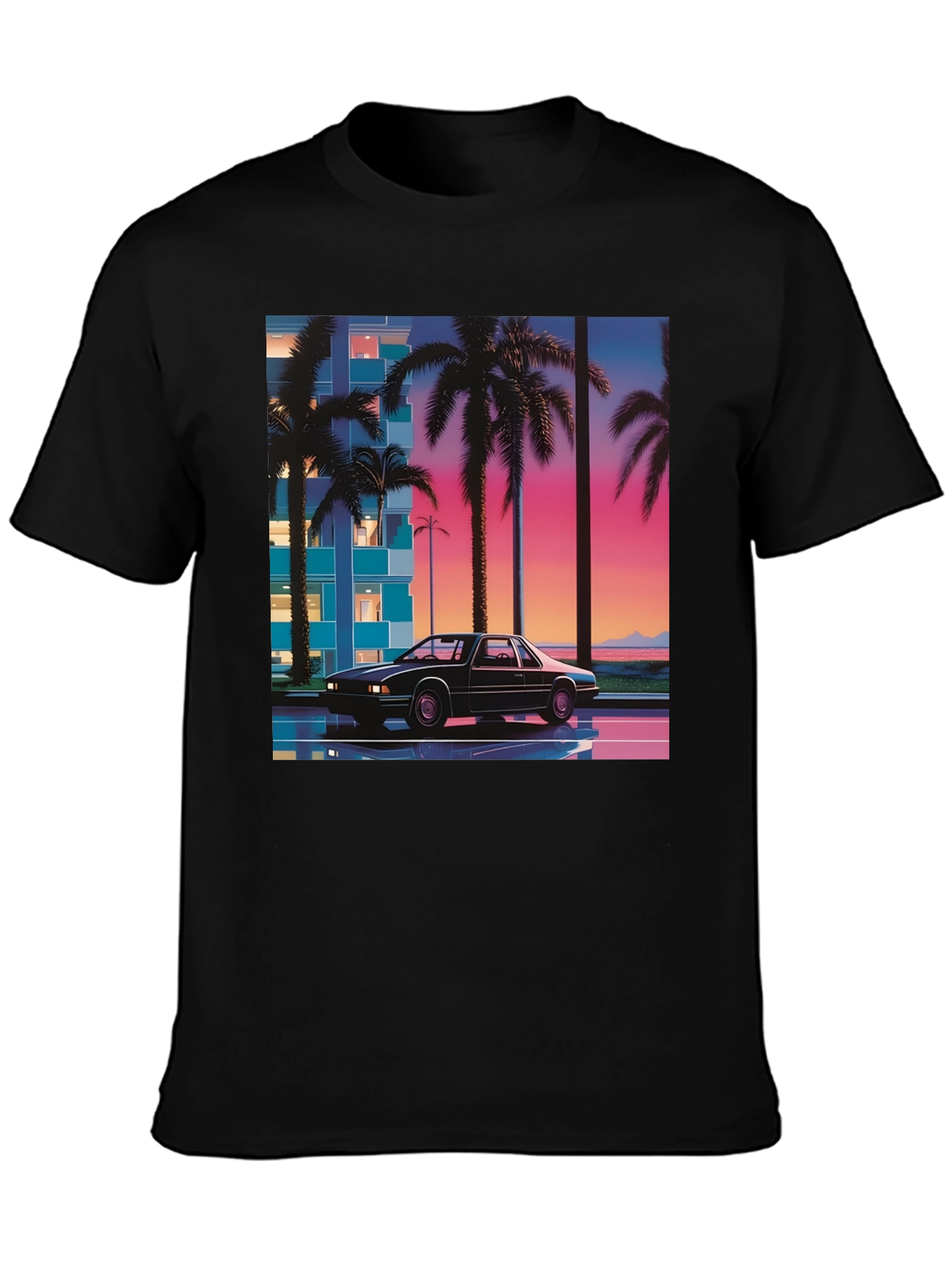 Retro Wave Car T-Shirt