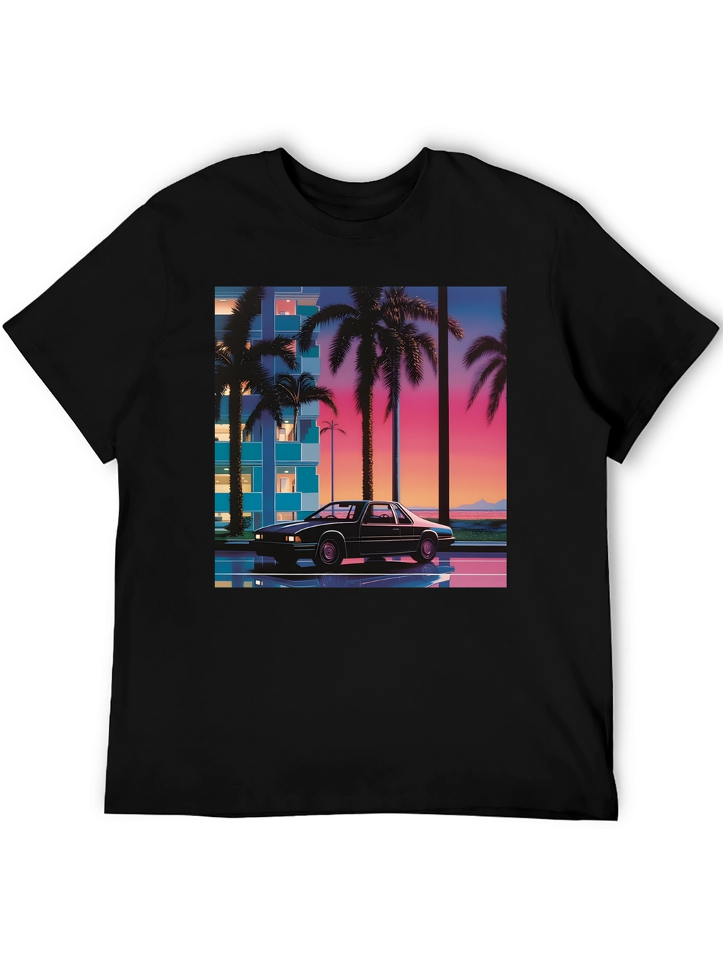 Retro Wave Car T-Shirt