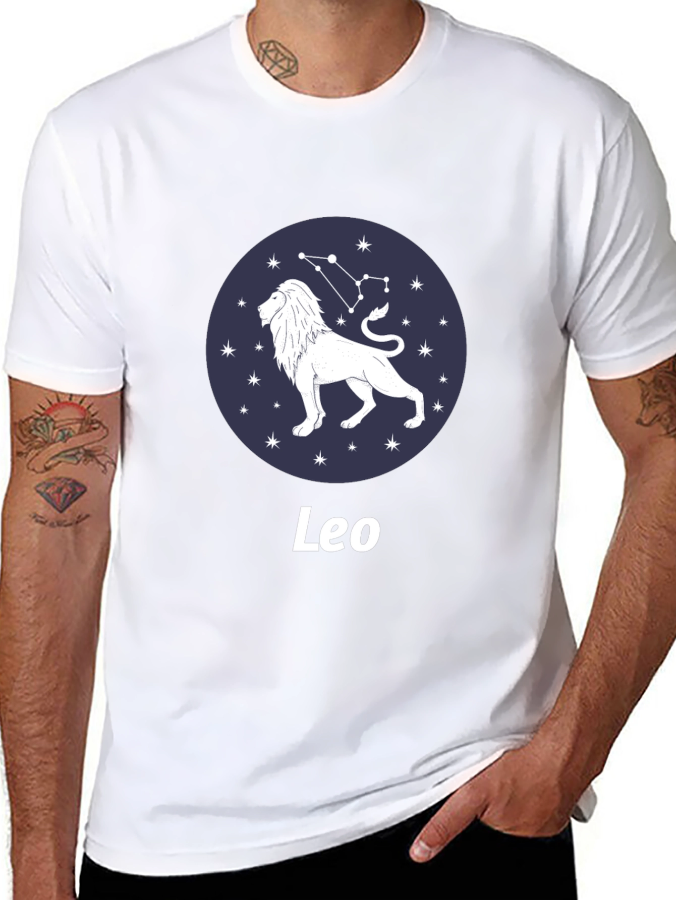 Leo Zodiac T-Shirt - Constellation Design