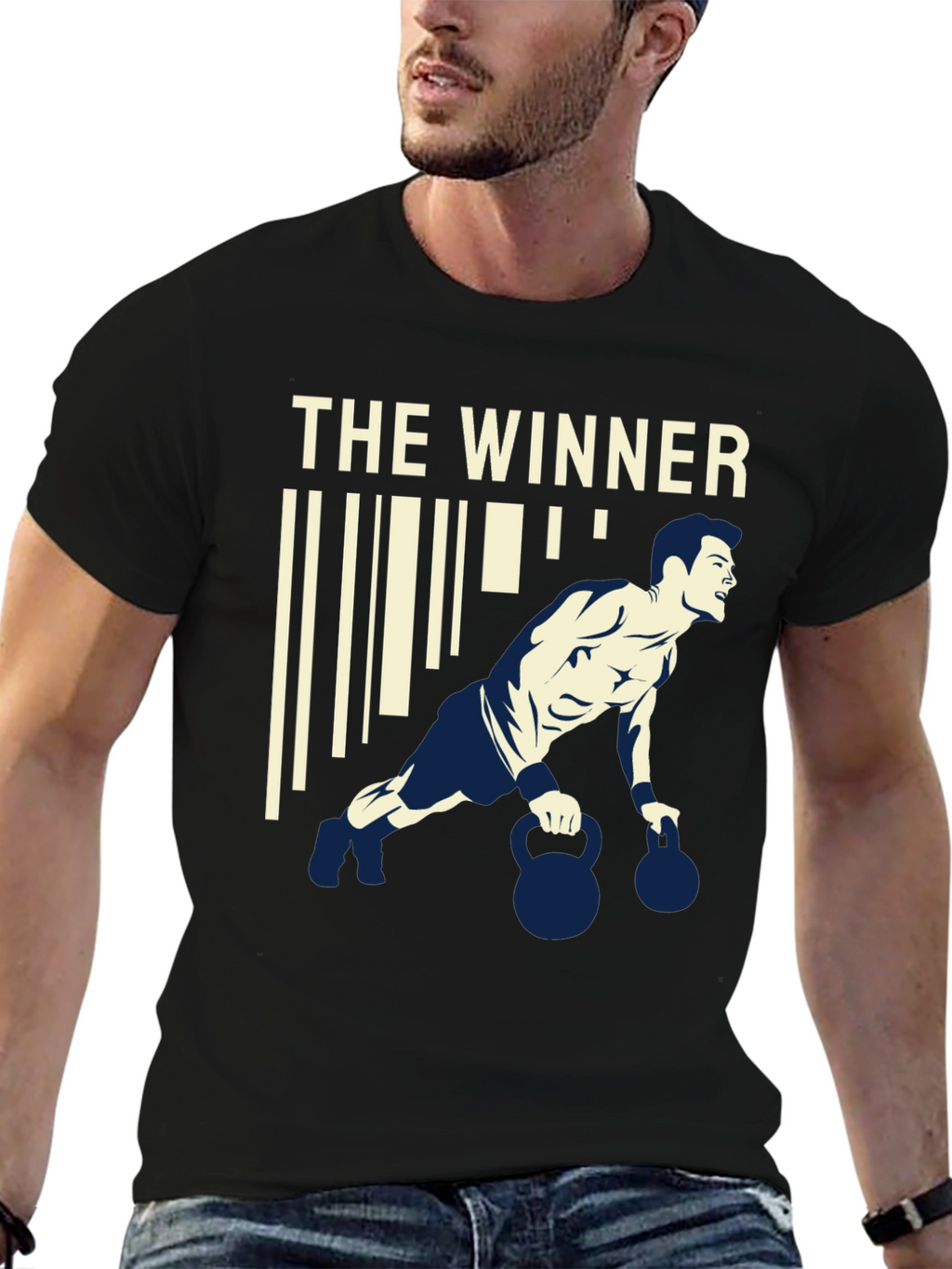 The Winner Graphic T-Shirt Gym Workout Apparel