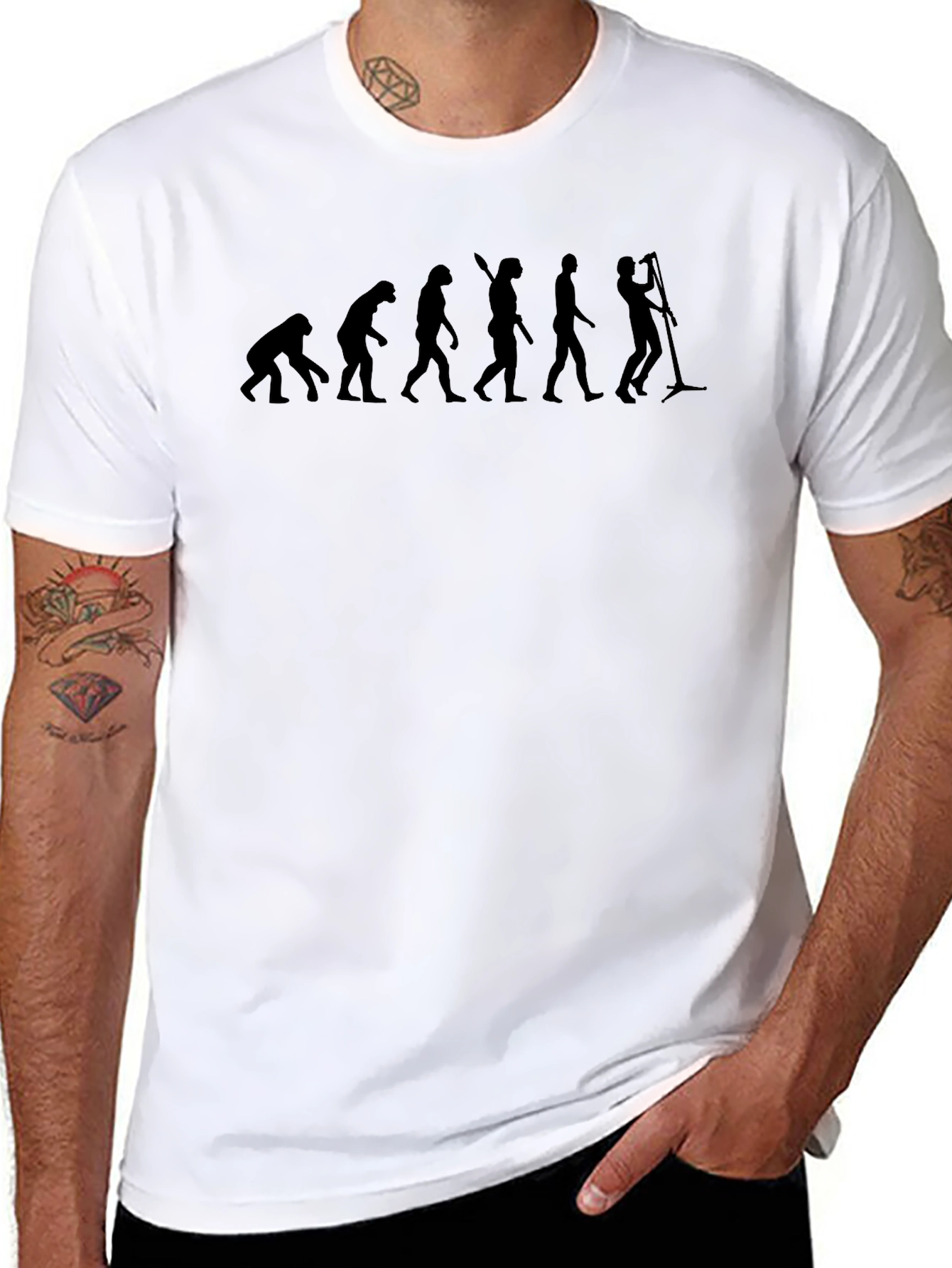 Evolution of Rock T-Shirt - Black Cotton Tee