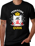 Mahjong Queen Black T-Shirt