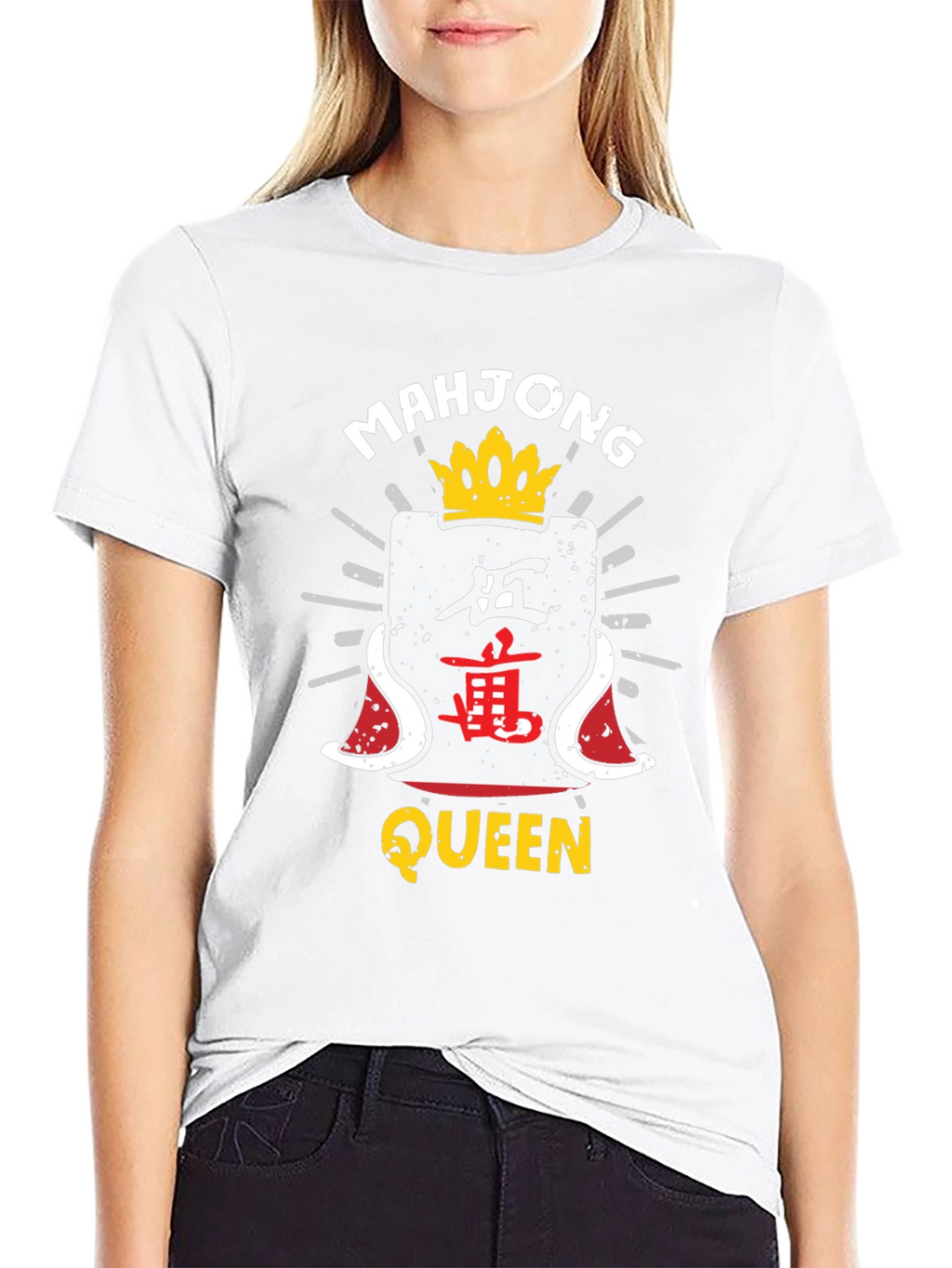 Mahjong Queen Black T-Shirt