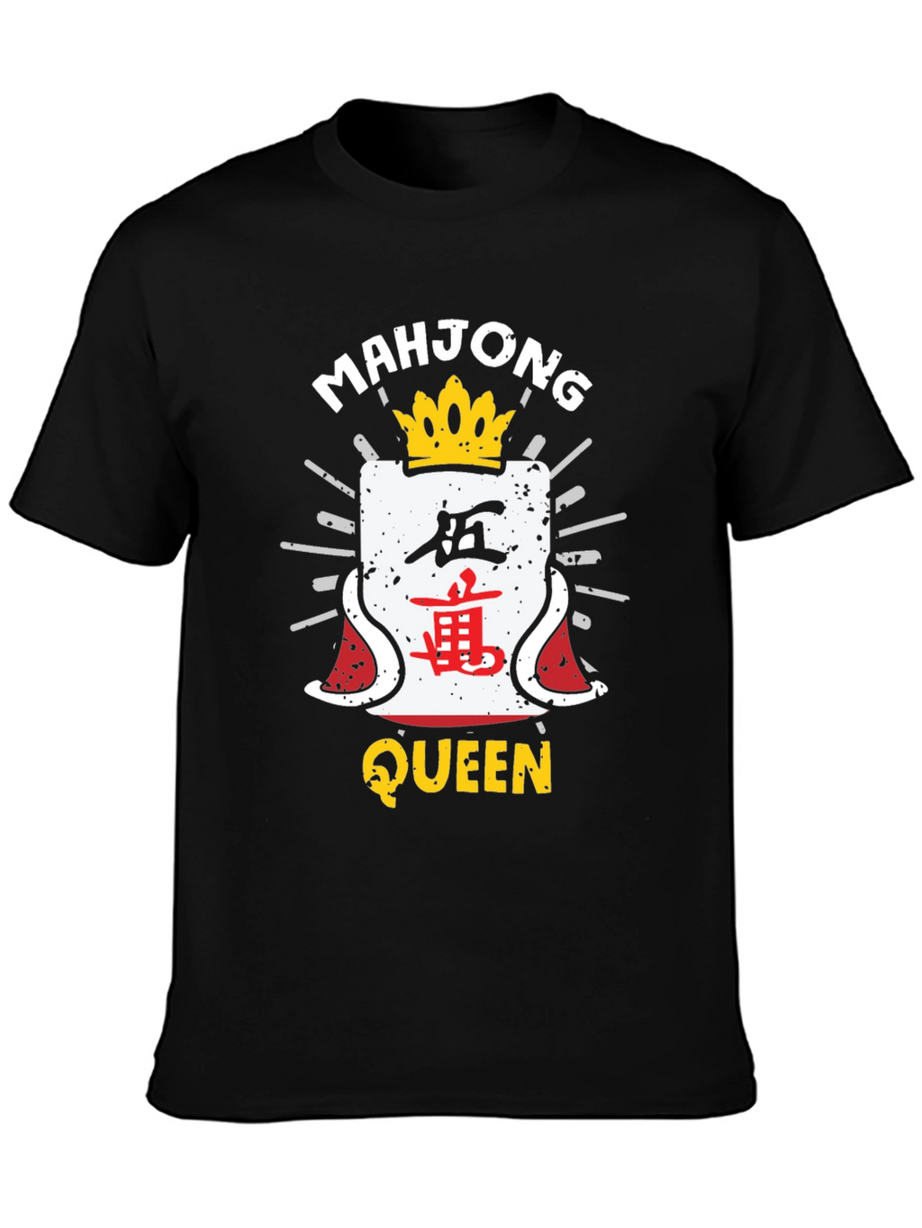 Mahjong Queen Black T-Shirt