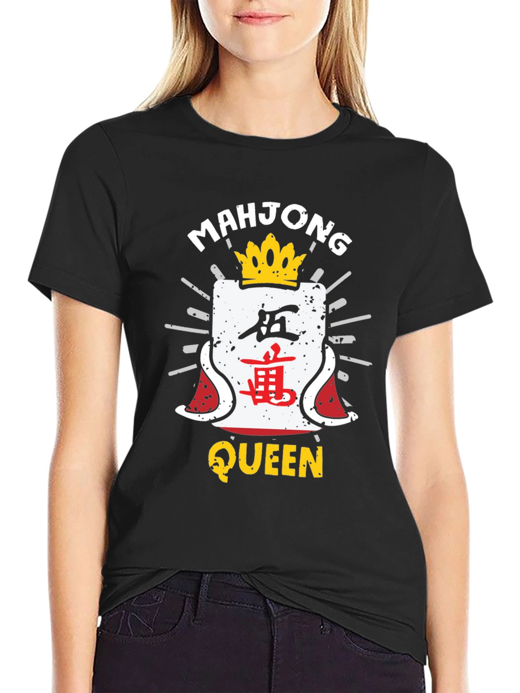 Mahjong Queen Black T-Shirt