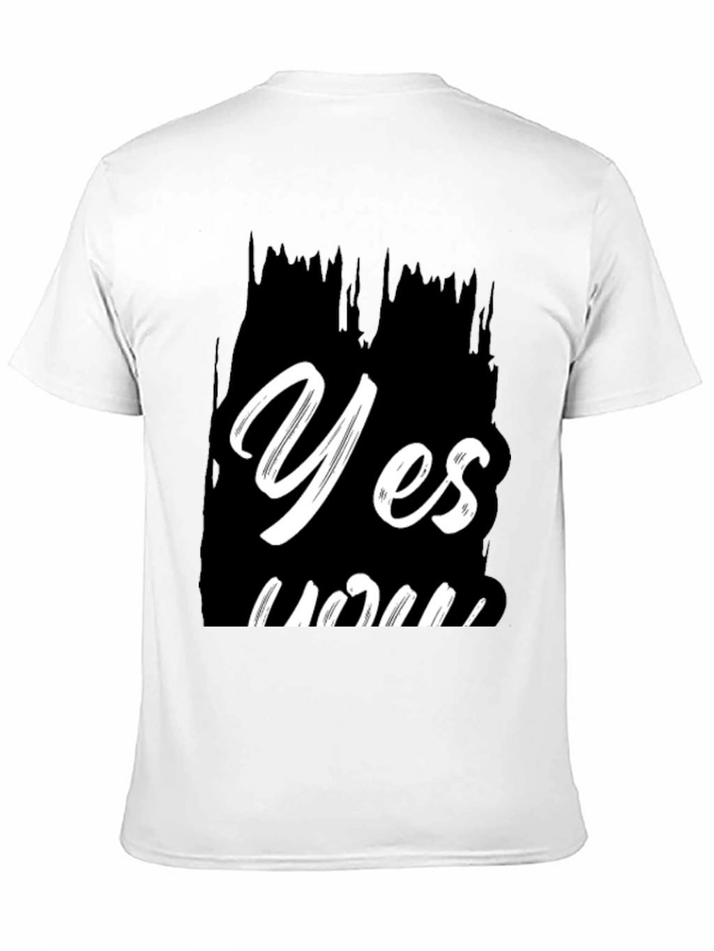 Yes You Black Graphic Tee