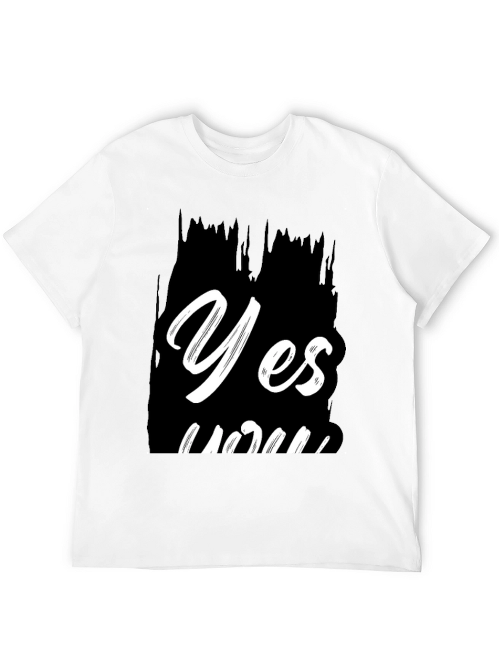 Yes You Black Graphic Tee
