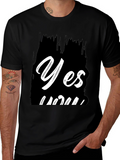 Yes You Black Graphic Tee