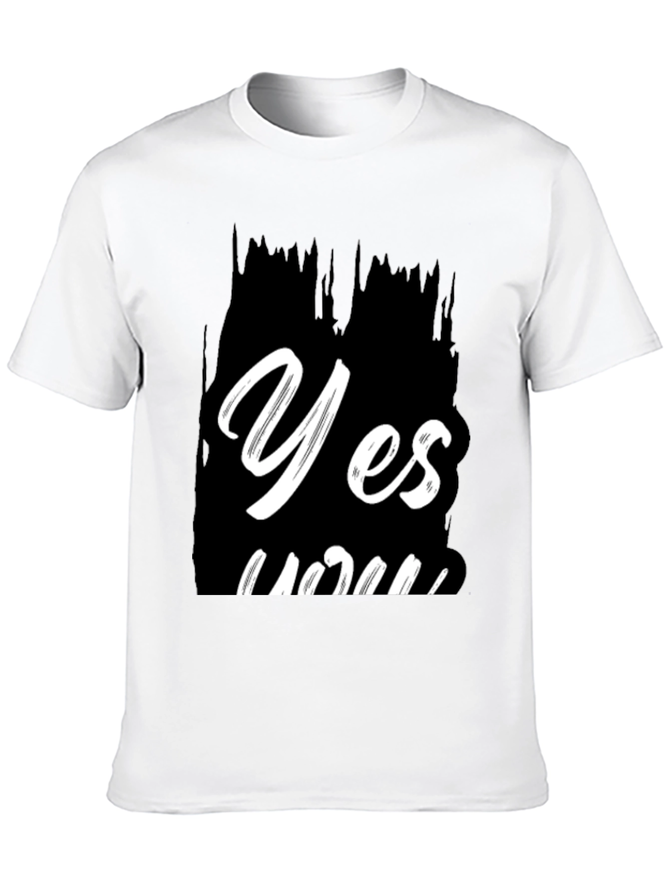 Yes You Black Graphic Tee