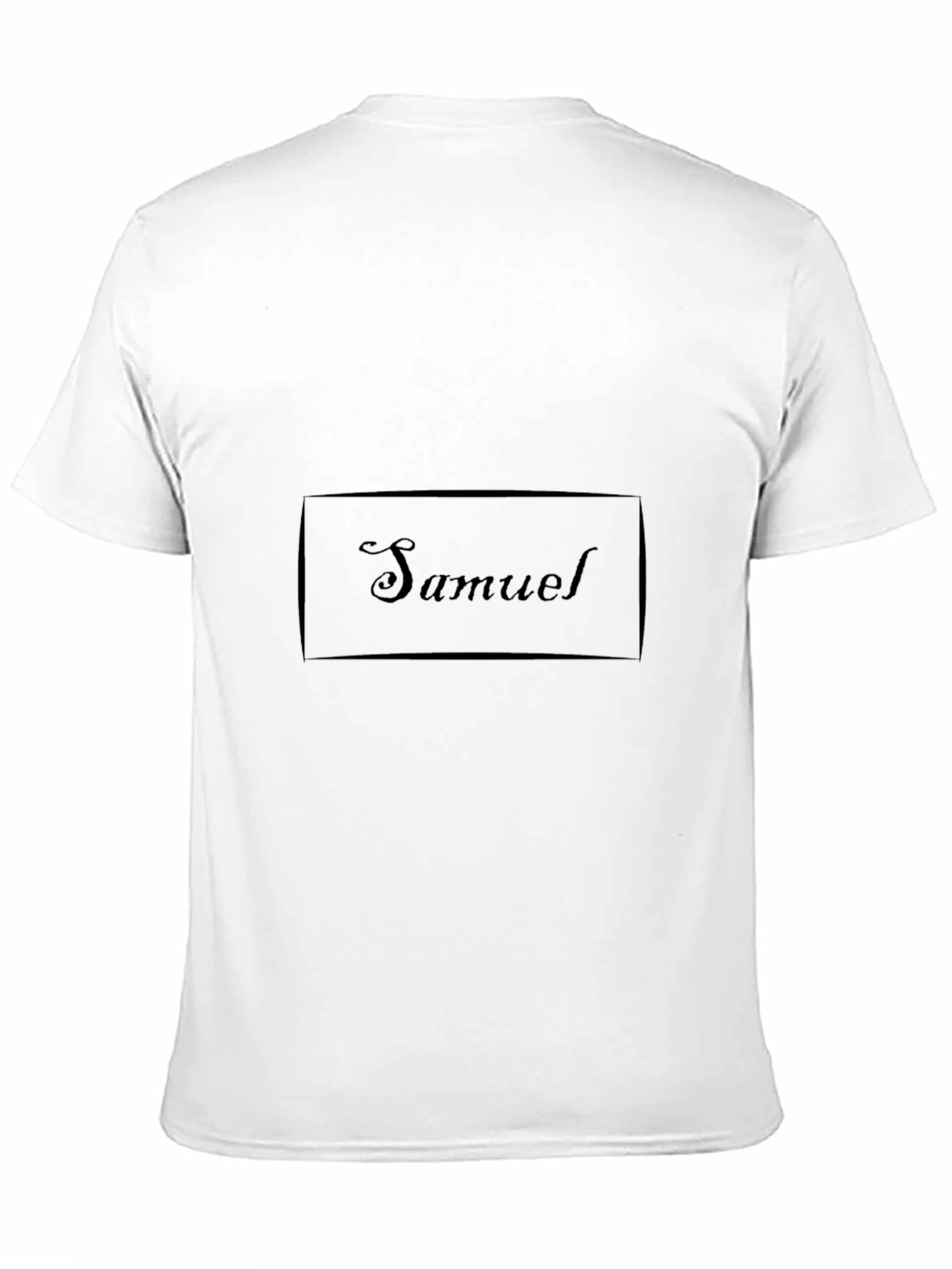 Samuel Personalized Black T-Shirt