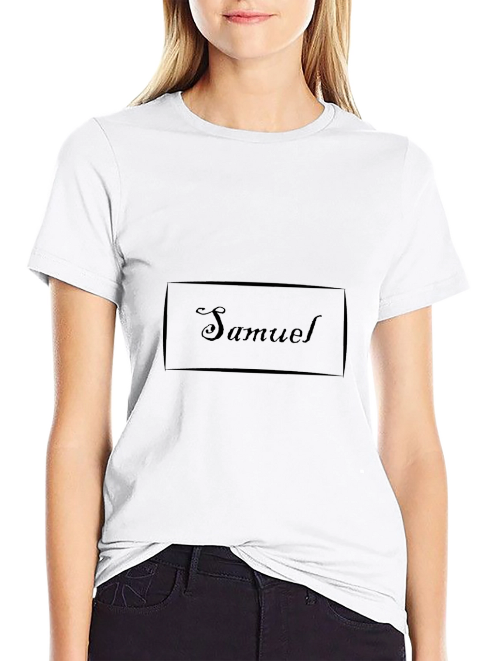 Samuel Personalized Black T-Shirt
