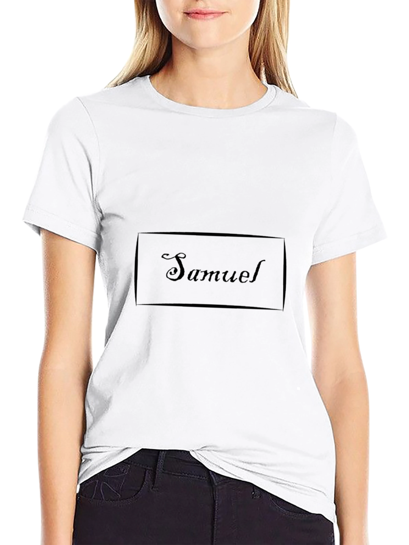 Samuel Personalized Black T-Shirt