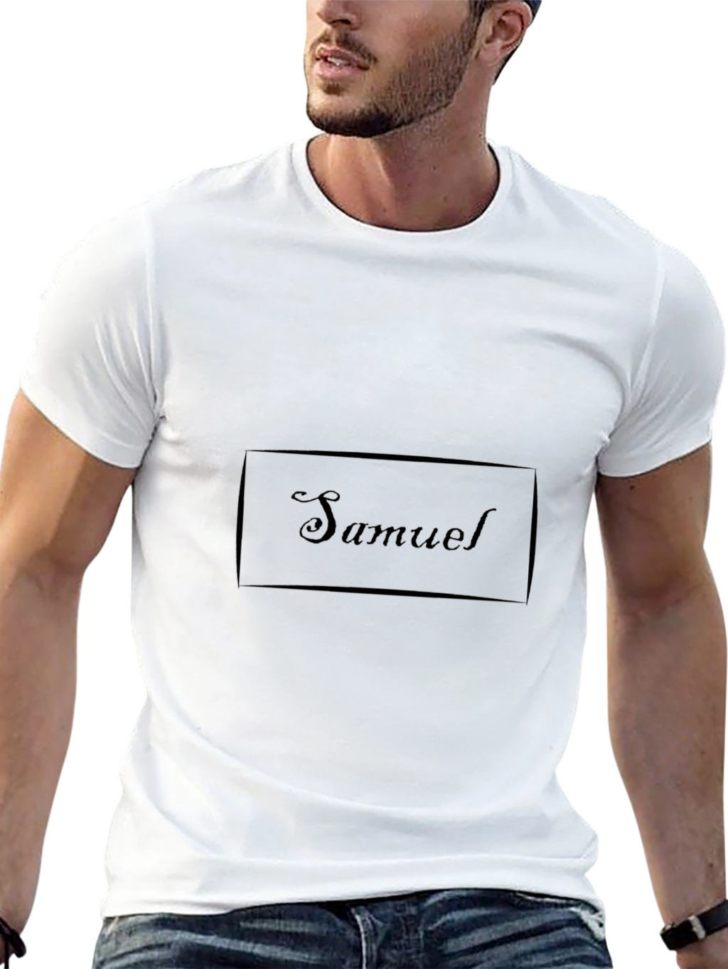 Samuel Personalized Black T-Shirt