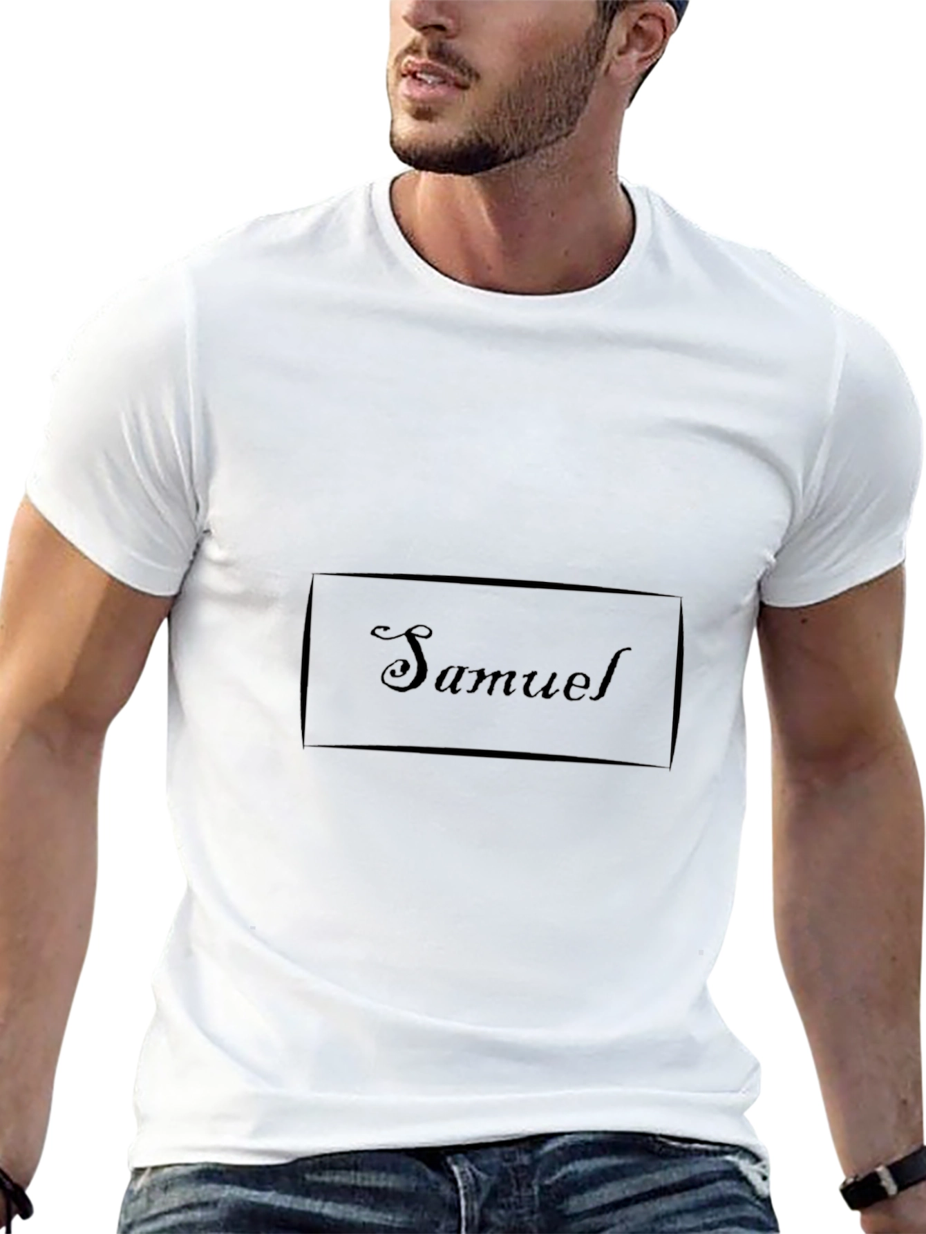 Samuel Personalized Black T-Shirt