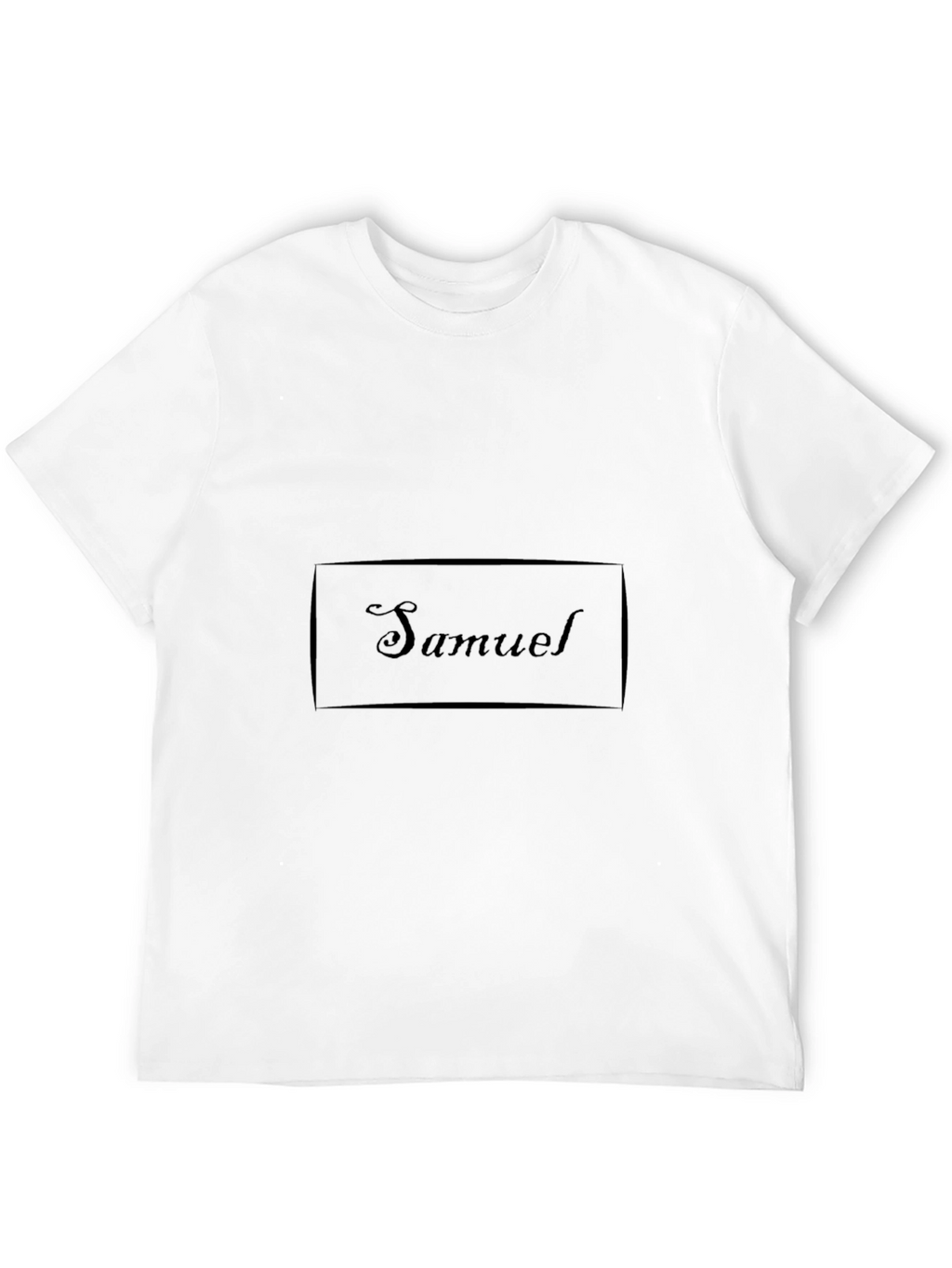 Samuel Personalized Black T-Shirt