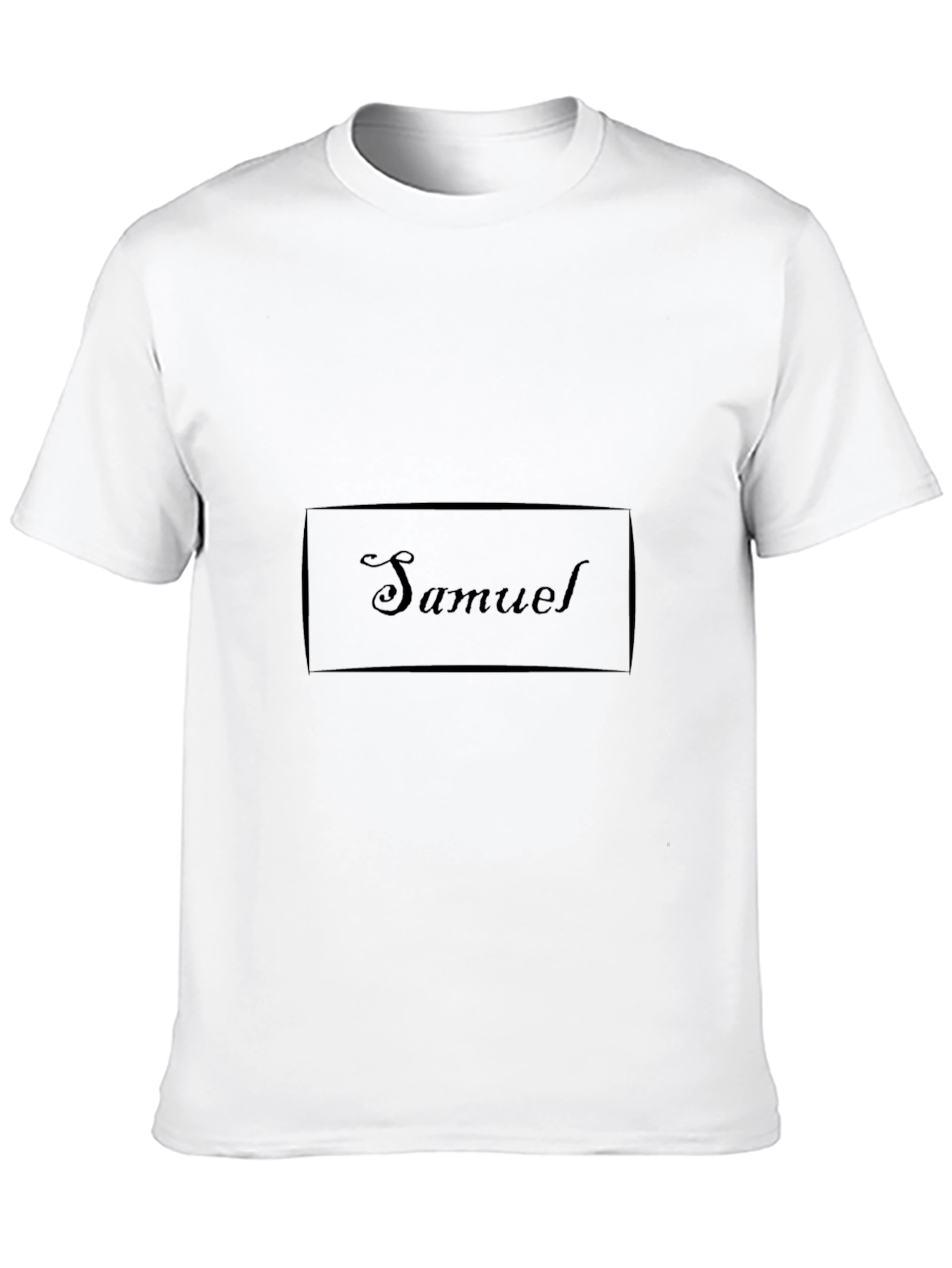 Samuel Personalized Black T-Shirt