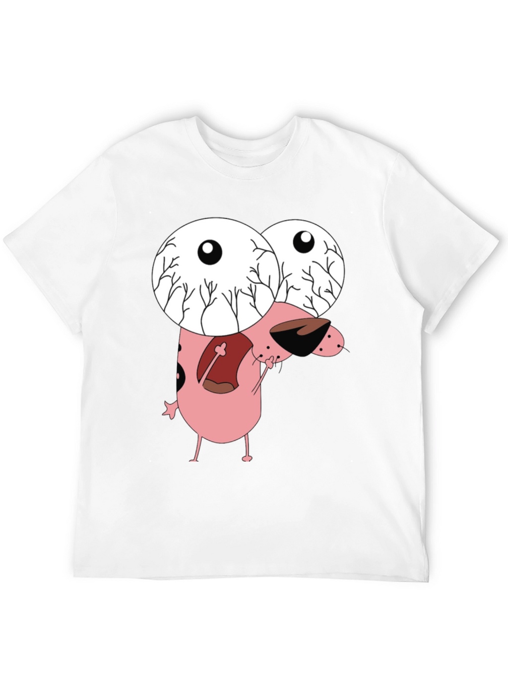 Courage the Cowardly Dog Graphic Tee - Black