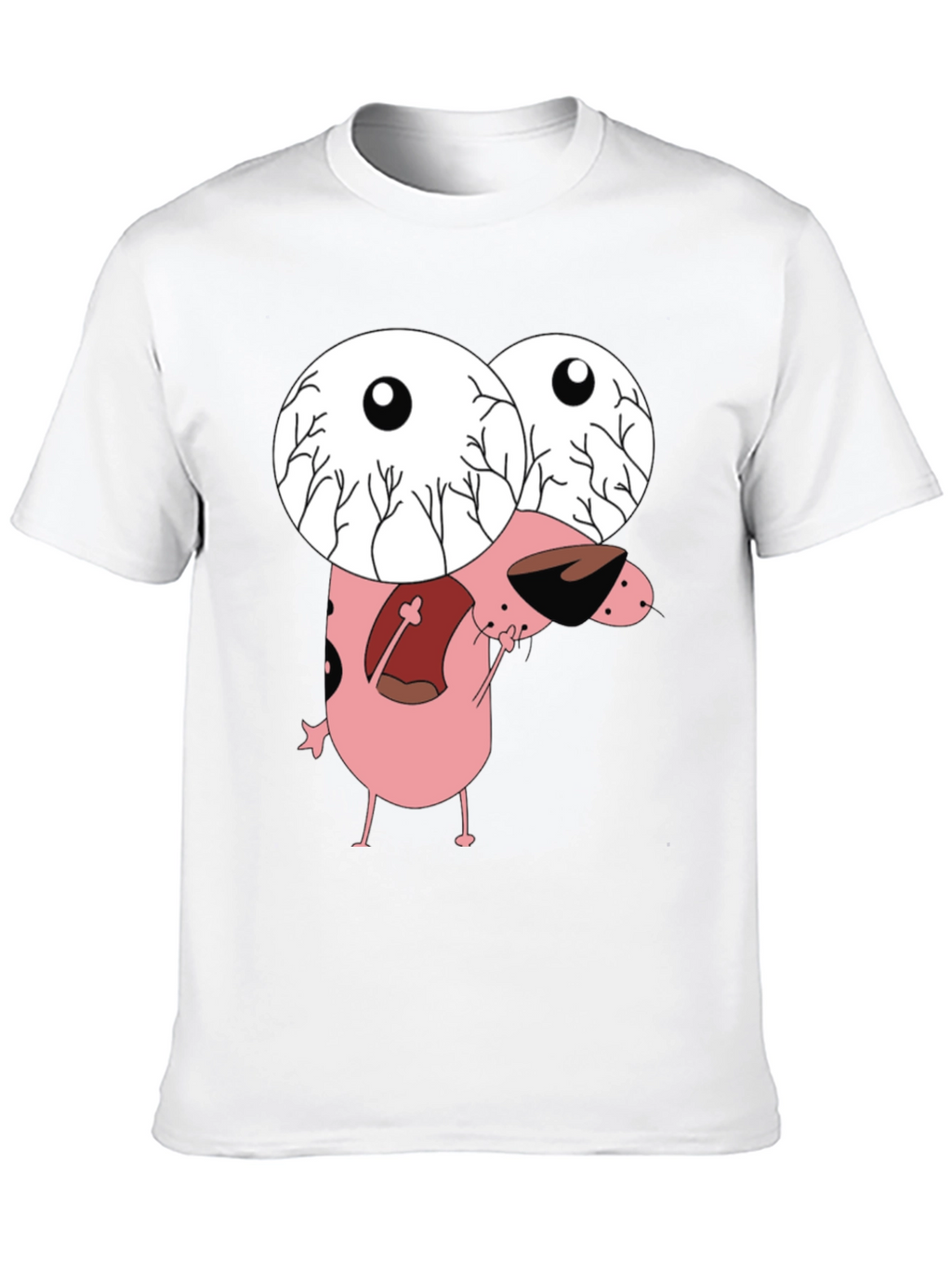 Courage the Cowardly Dog Graphic Tee - Black