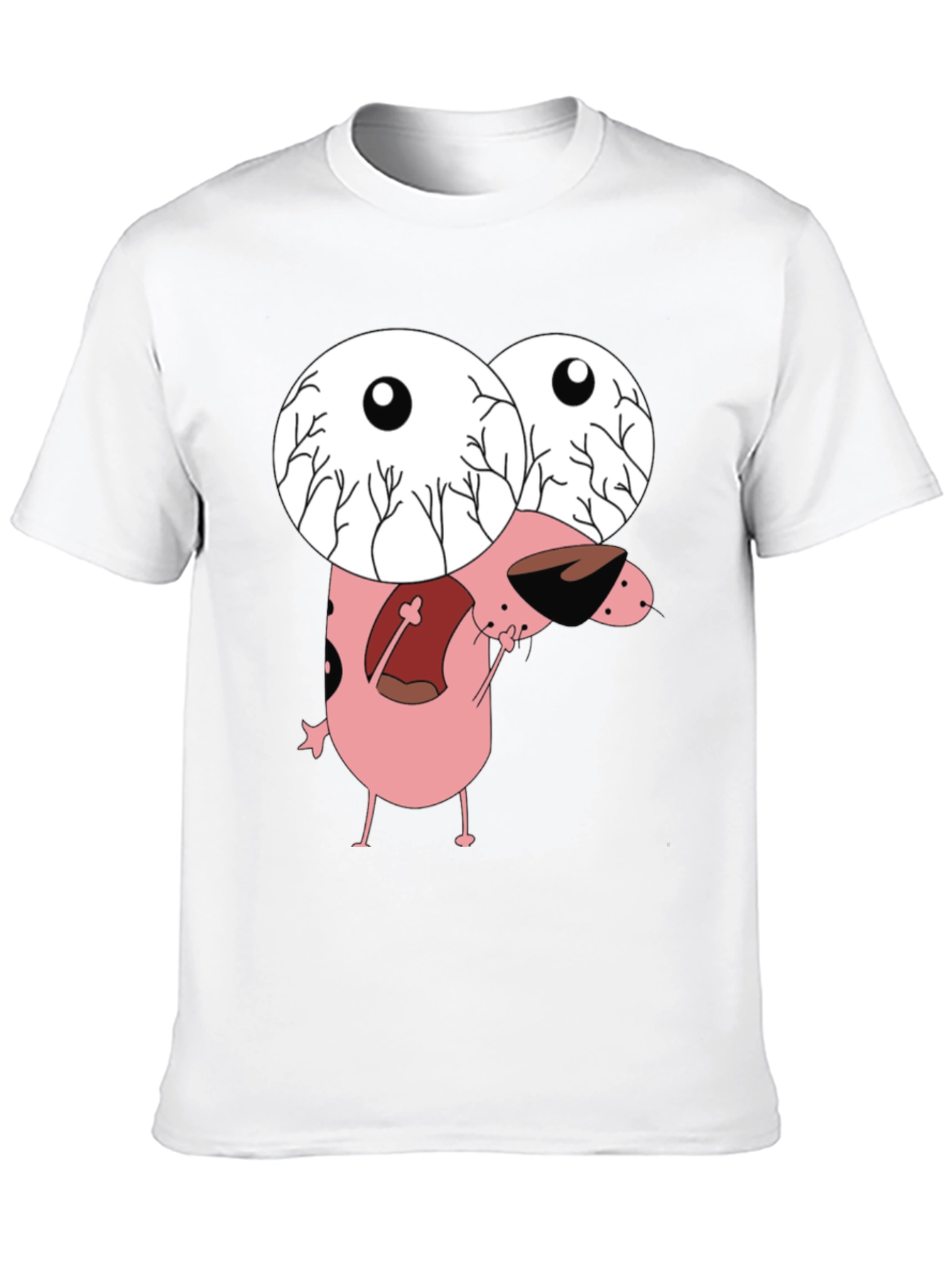 Courage the Cowardly Dog Graphic Tee - Black
