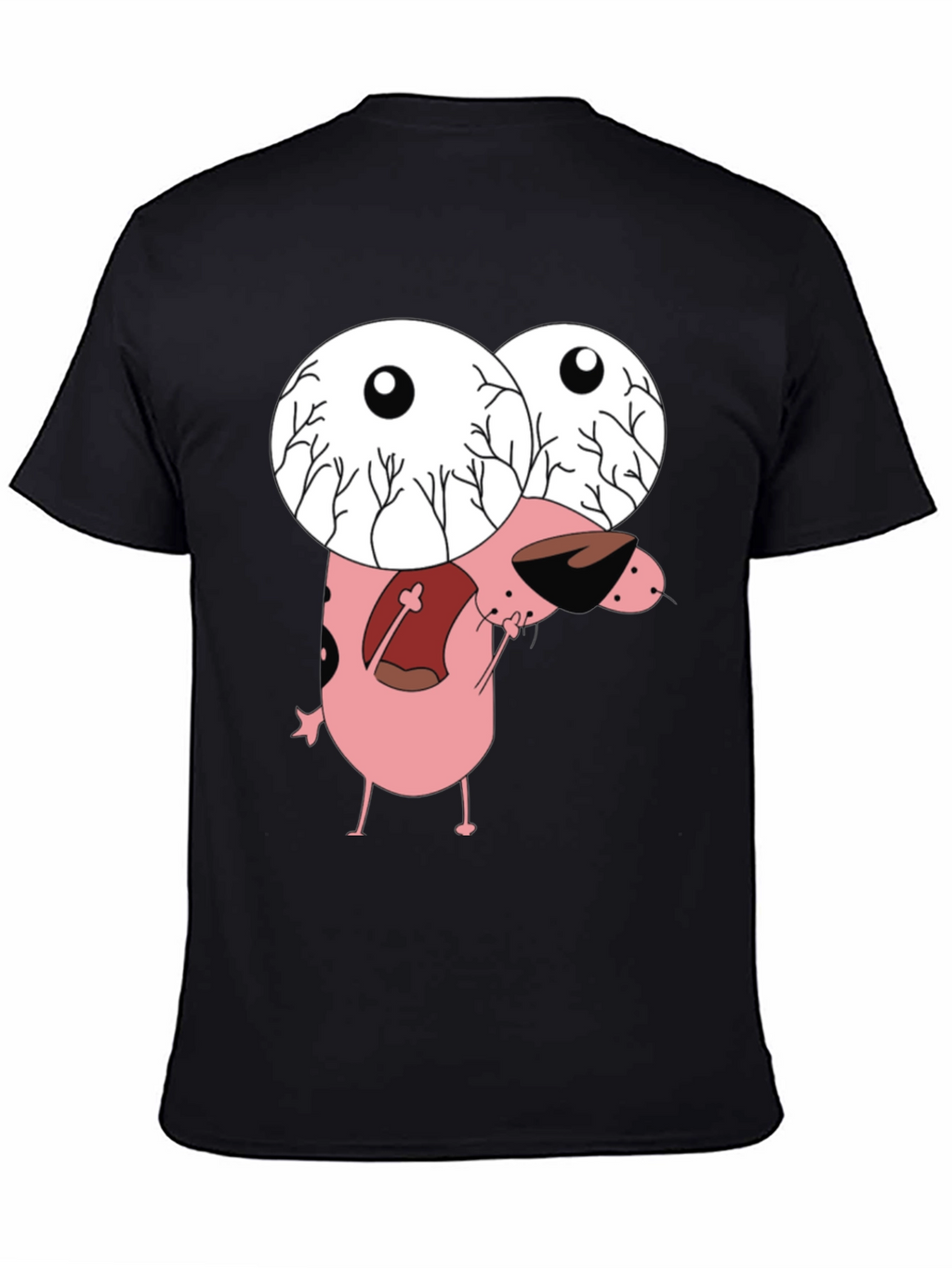 Courage the Cowardly Dog Graphic Tee - Black