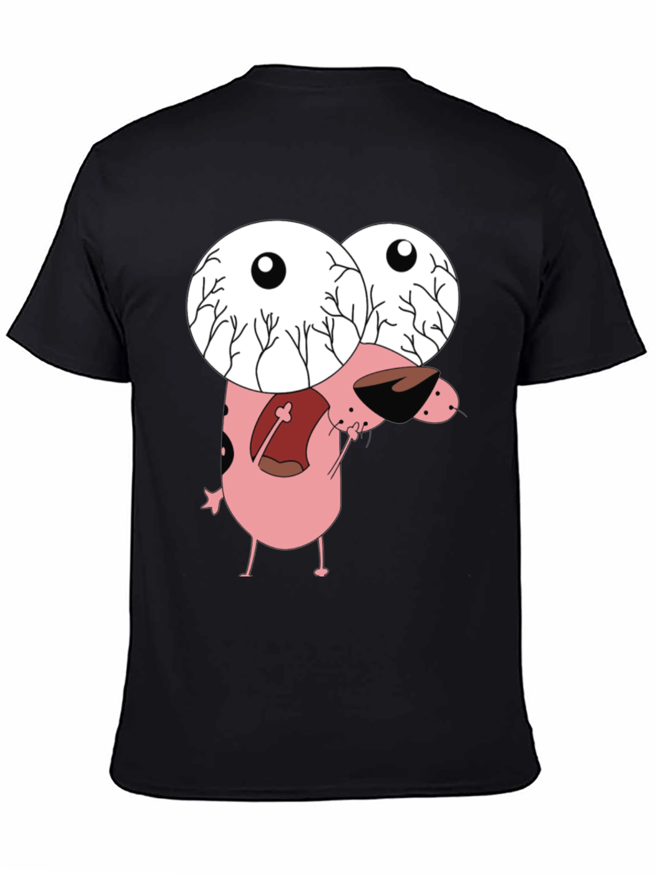 Courage the Cowardly Dog Graphic Tee - Black