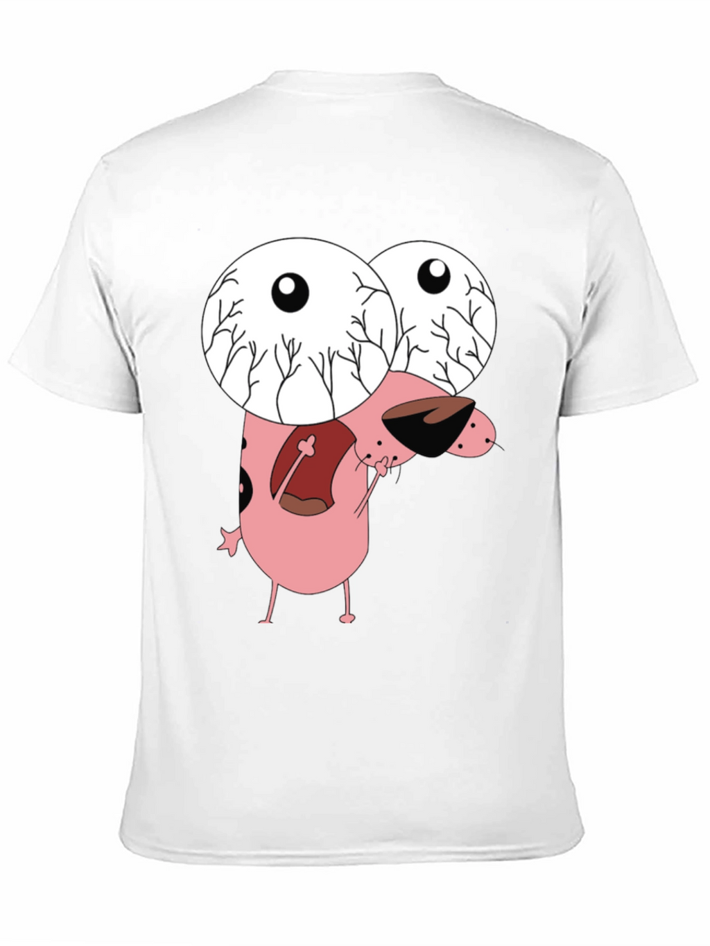 Courage the Cowardly Dog Graphic Tee - Black