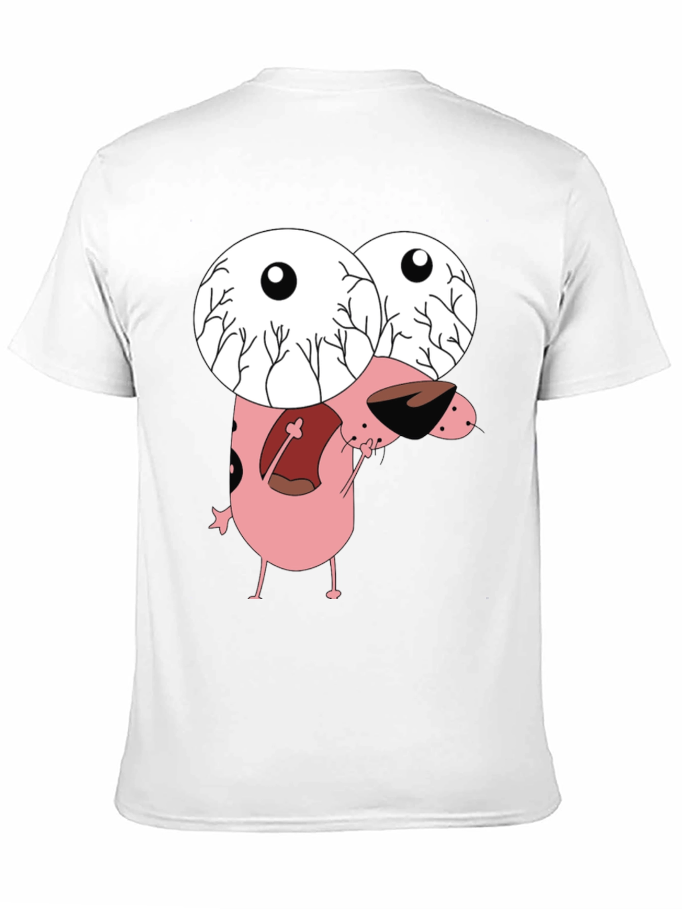 Courage the Cowardly Dog Graphic Tee - Black