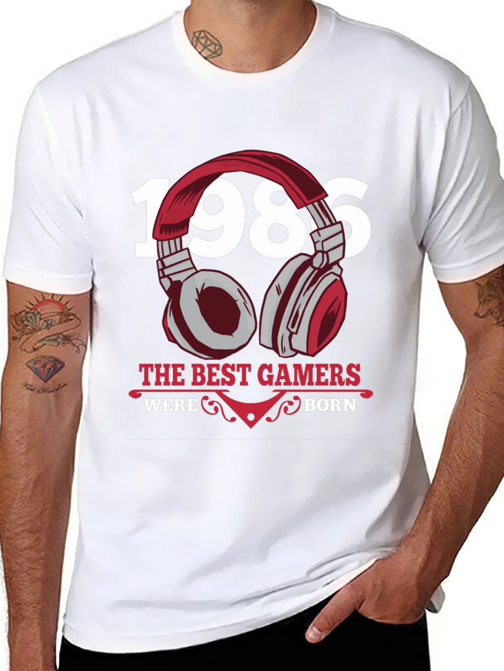 1986 Best Gamers T-Shirt Black Gaming Apparel