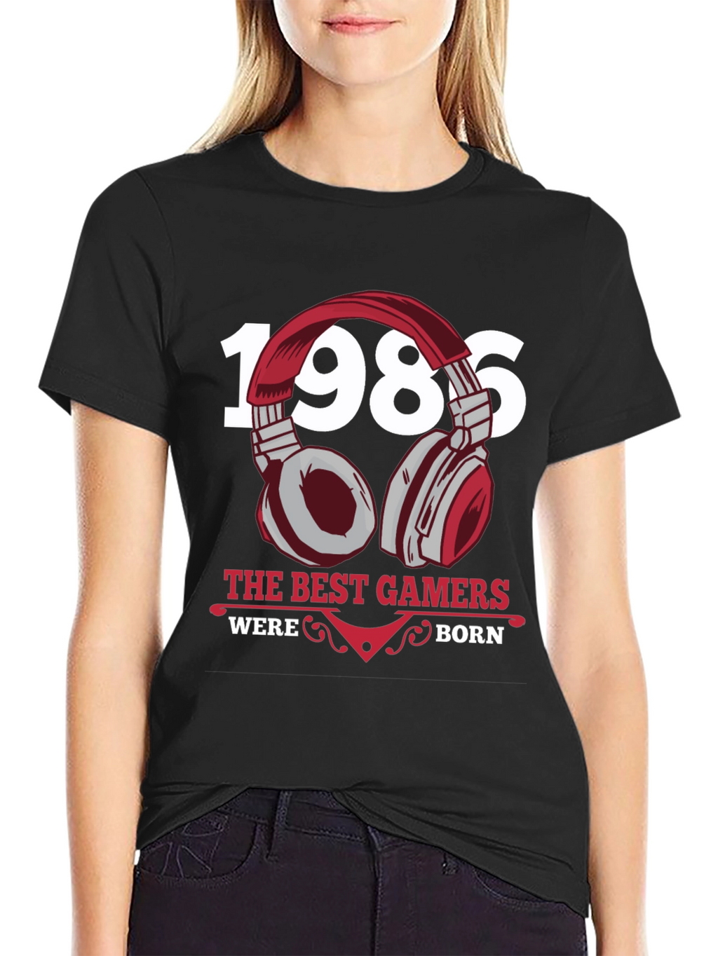 1986 Best Gamers T-Shirt Black Gaming Apparel
