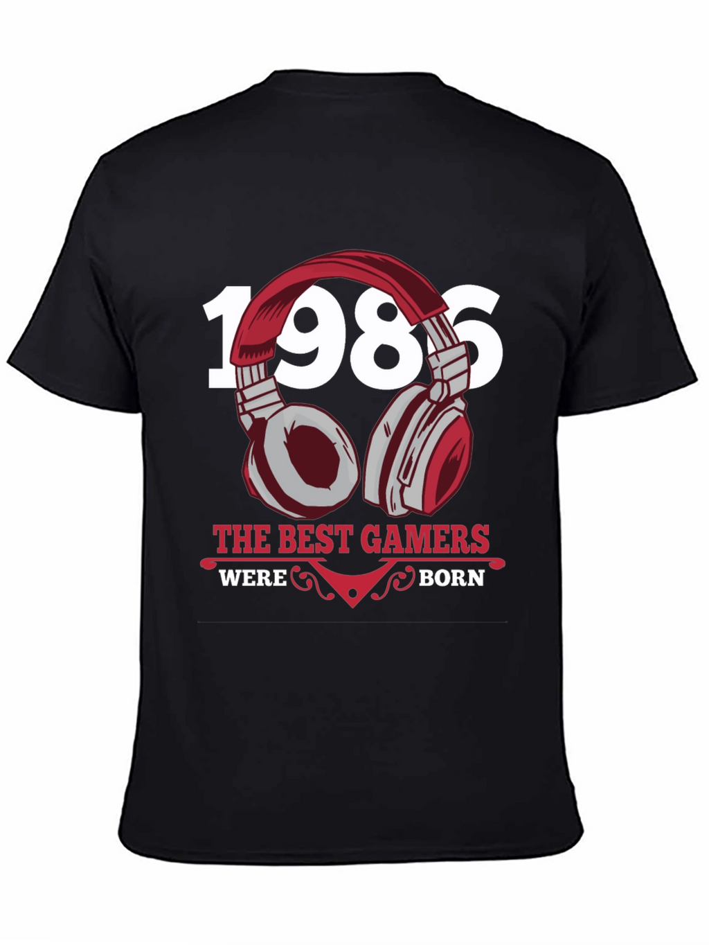 1986 Best Gamers T-Shirt Black Gaming Apparel