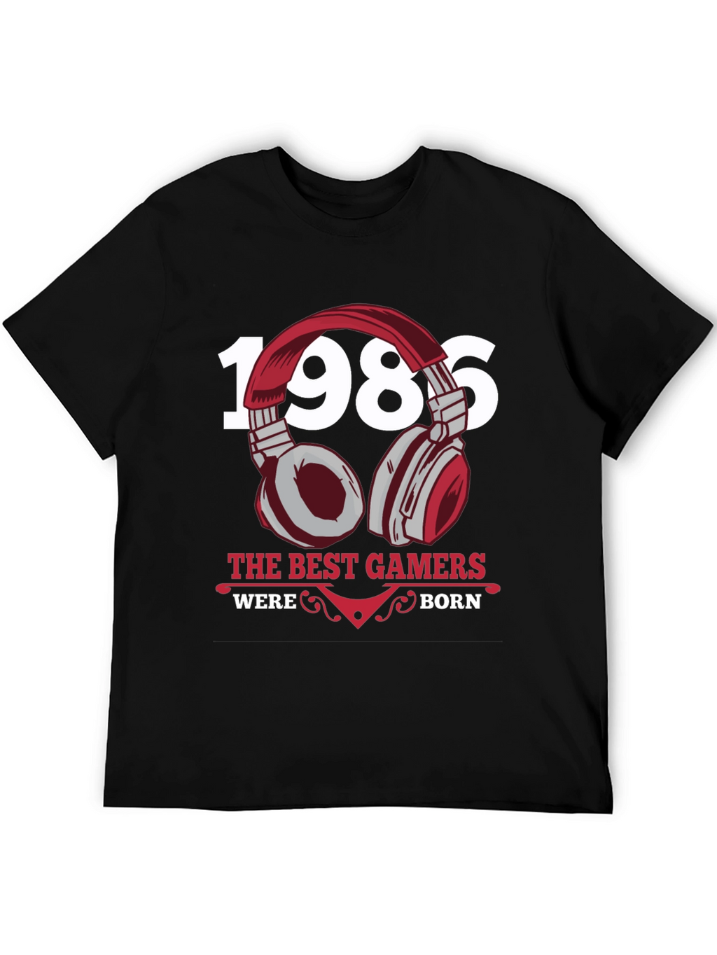 1986 Best Gamers T-Shirt Black Gaming Apparel