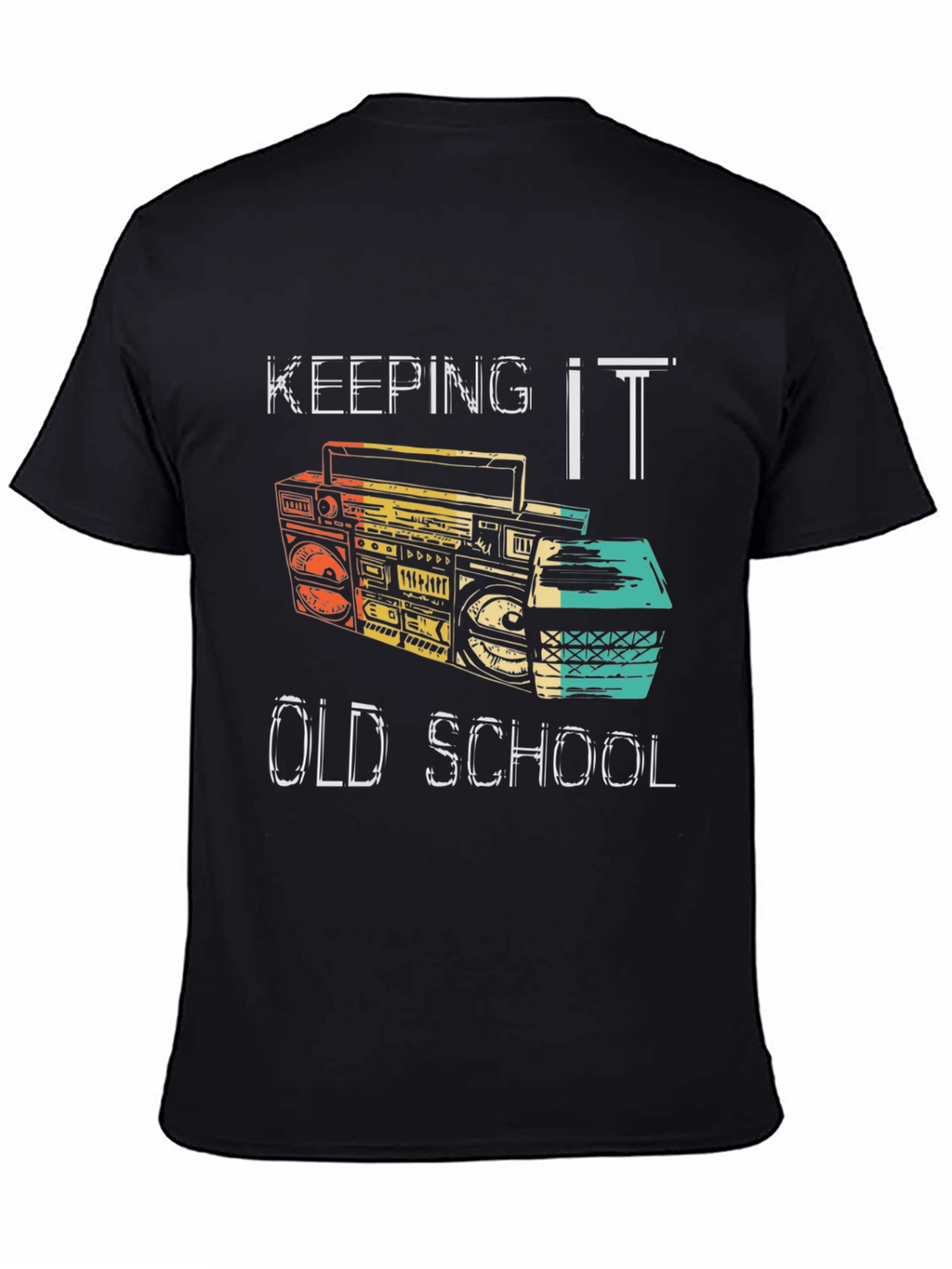 Retro Boombox Graphic T-Shirt - Keeping it Old School