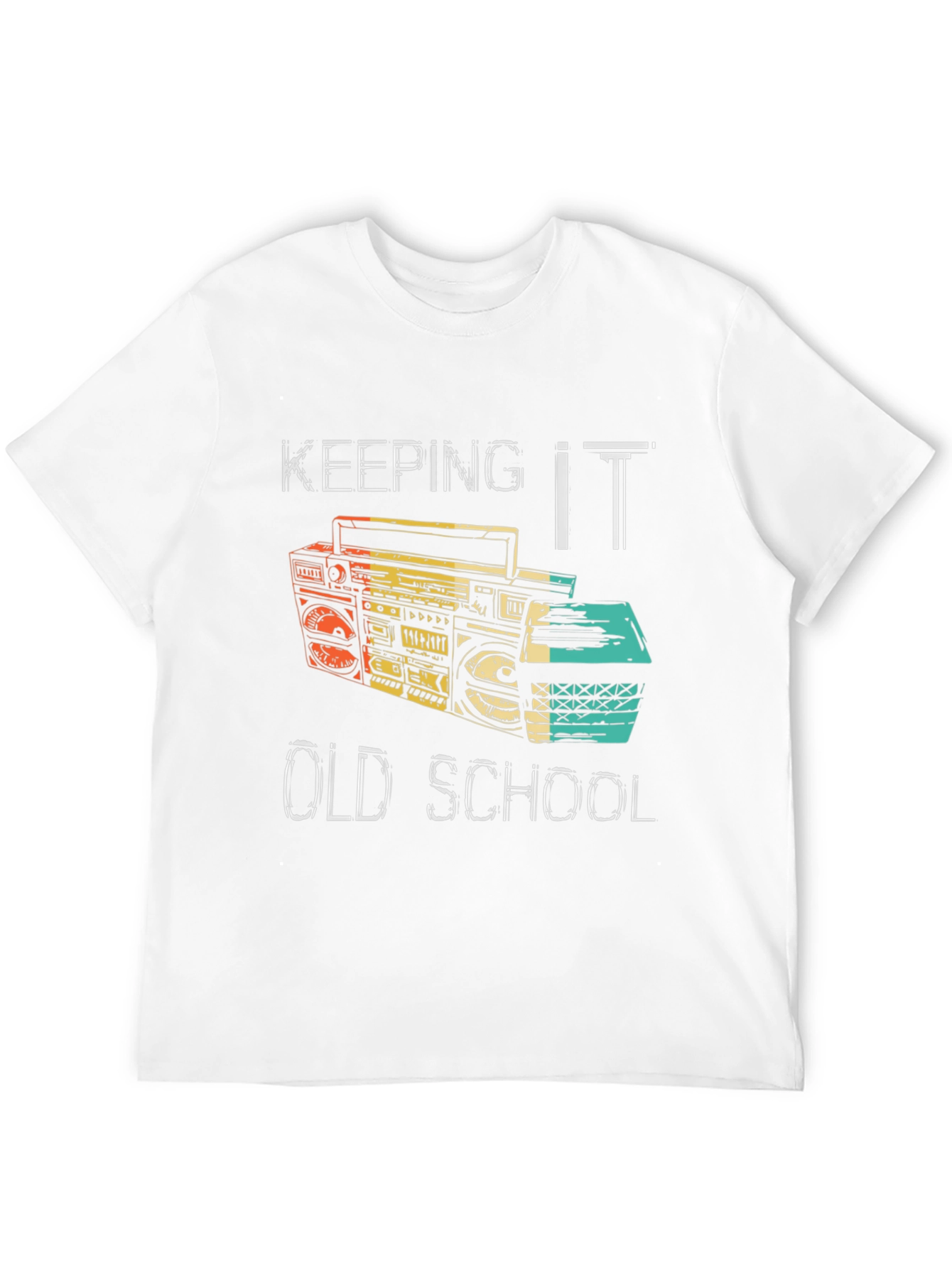 Retro Boombox Graphic T-Shirt - Keeping it Old School
