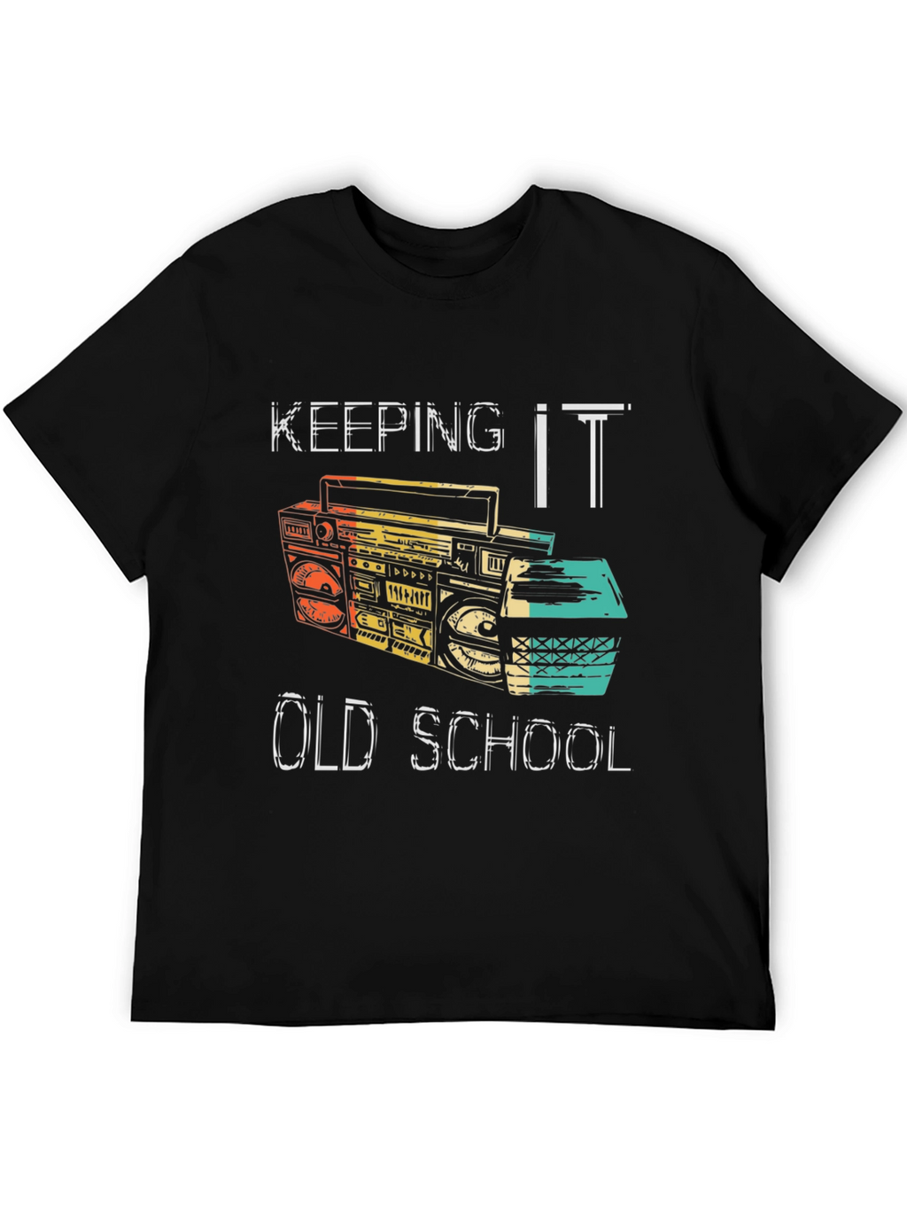 Retro Boombox Graphic T-Shirt - Keeping it Old School