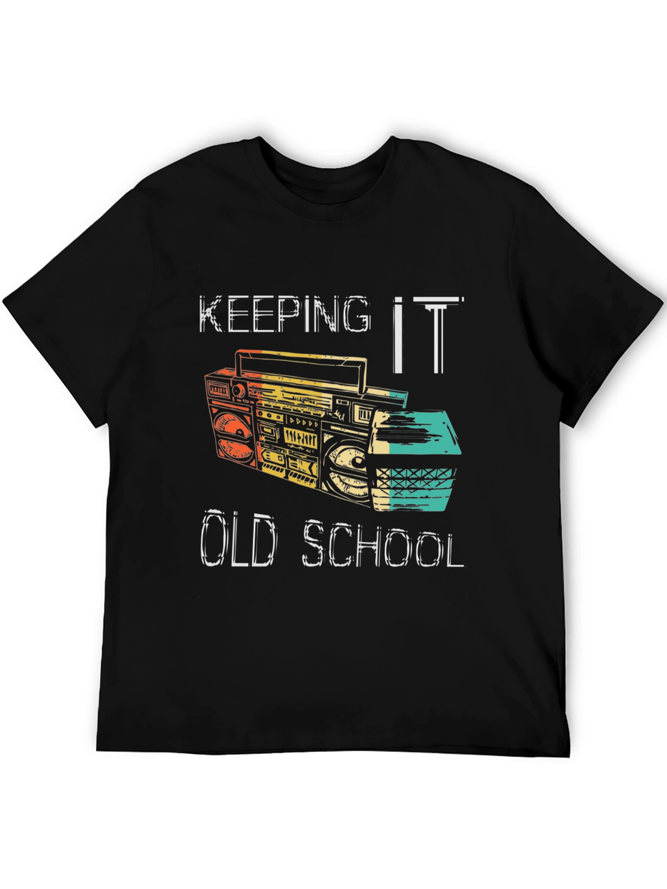 Retro Boombox Graphic T-Shirt - Keeping it Old School
