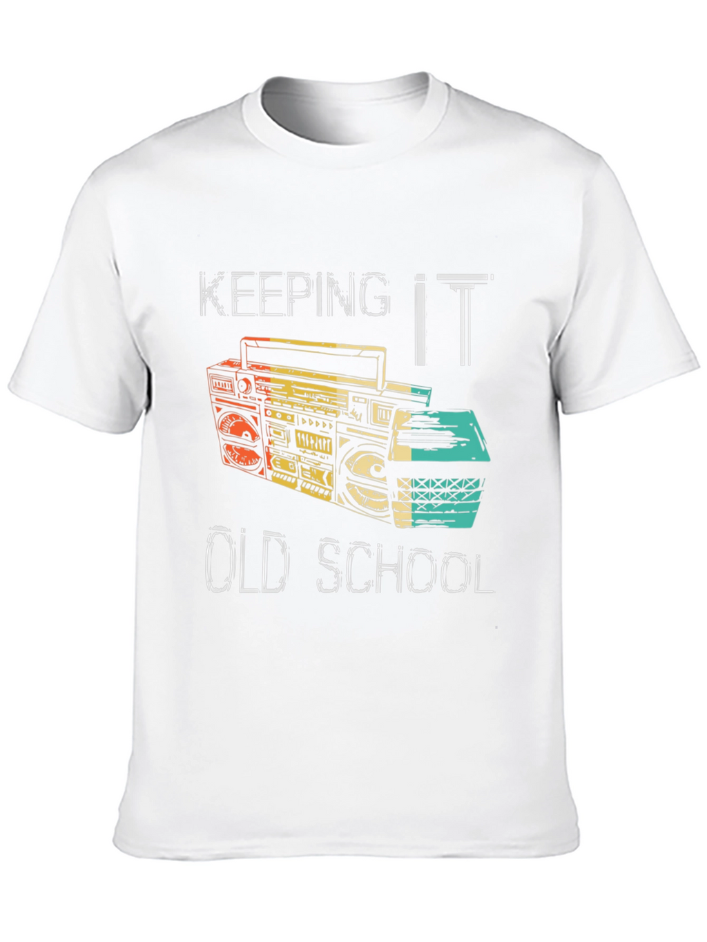 Retro Boombox Graphic T-Shirt - Keeping it Old School